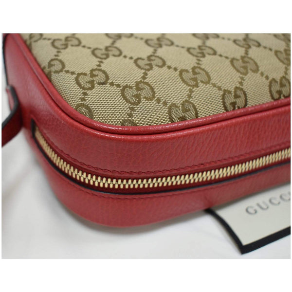 Gucci Bree GG Canvas Leather Strap Bag Beige - DDH