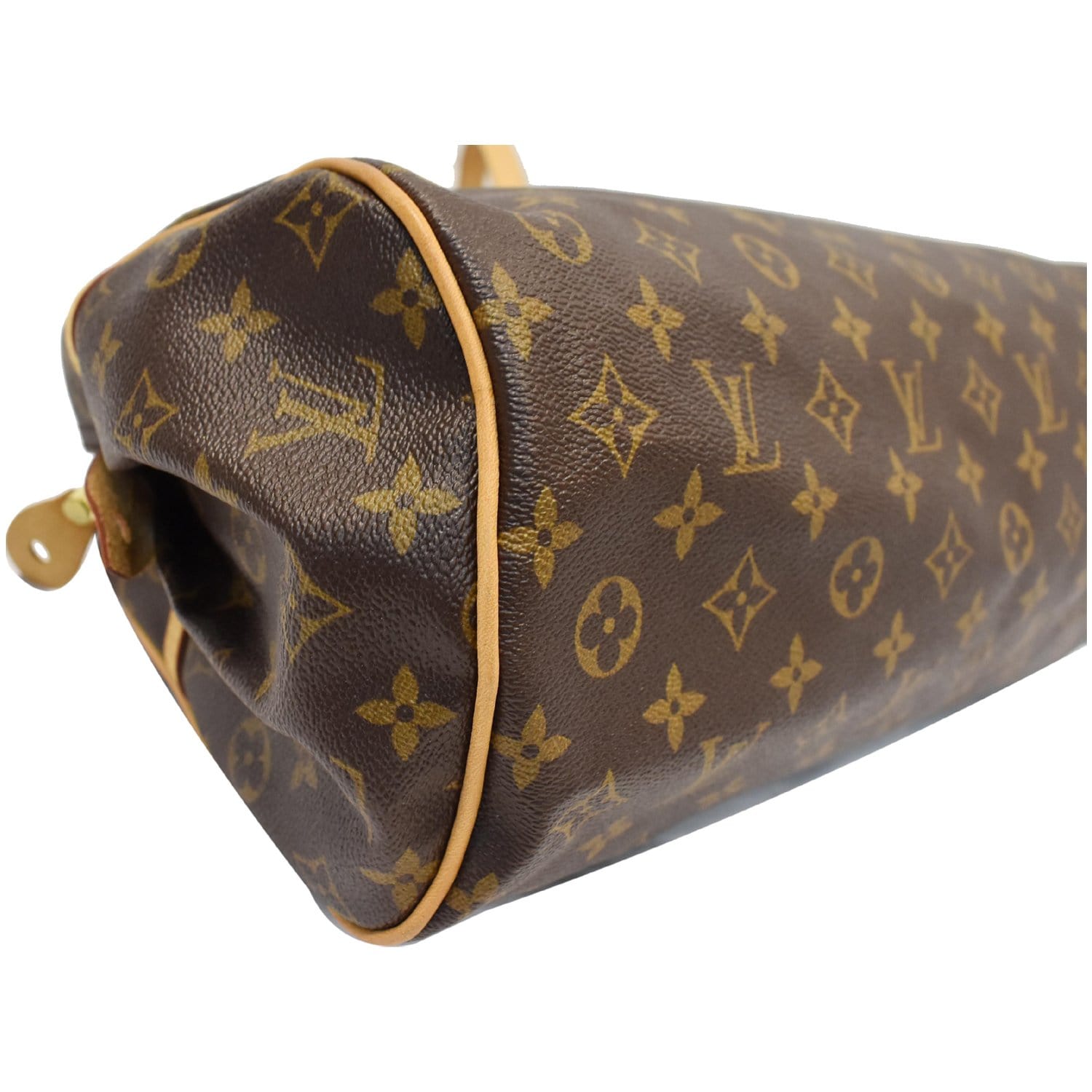 Montorgueil cloth handbag Louis Vuitton Brown in Cloth - 36002393