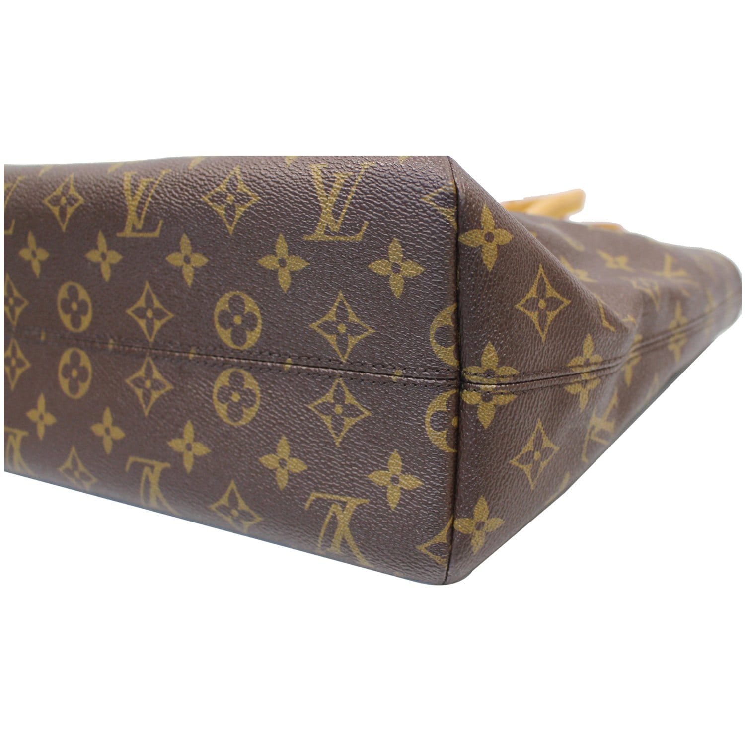 Authentic Louis Vuitton Brown Monogram Canvas Raspail PM Shoulder Bag Tote