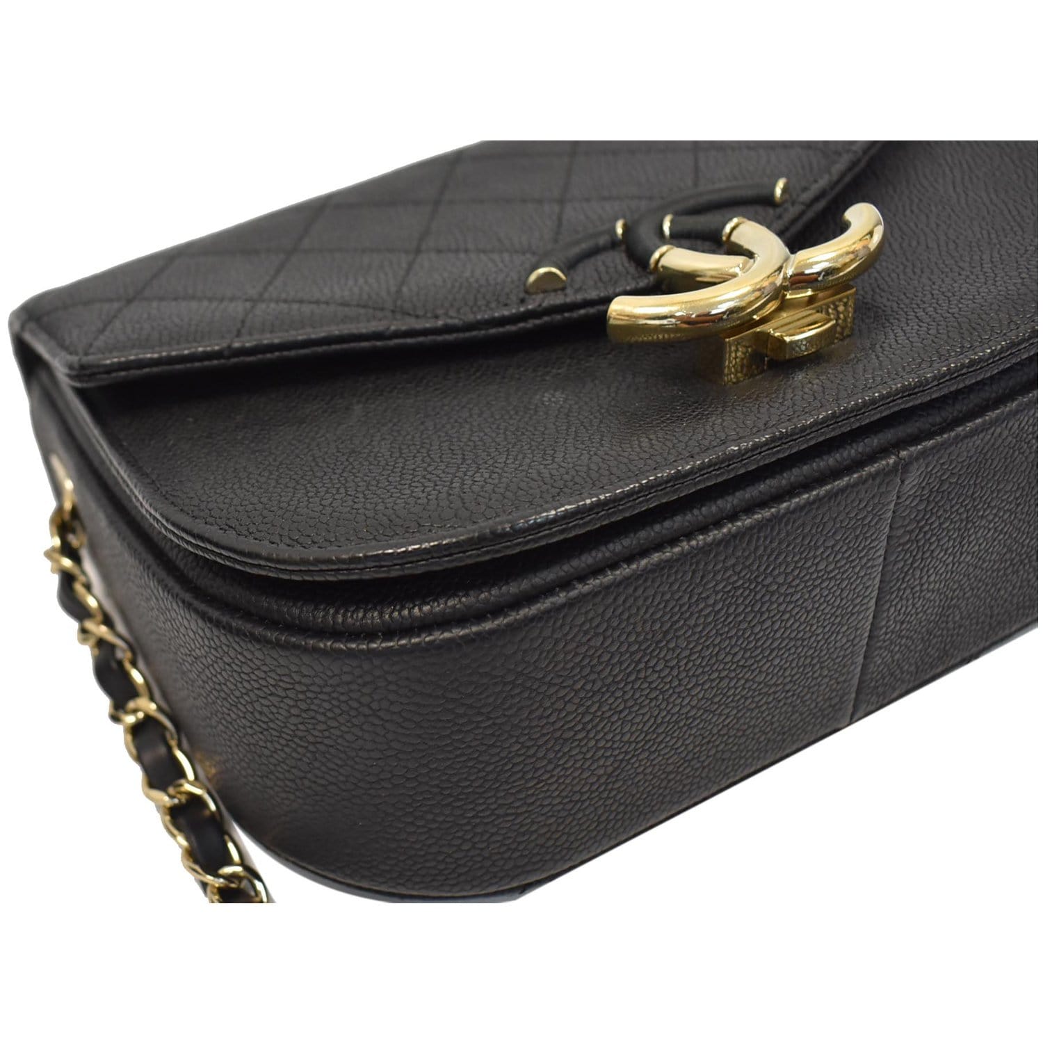 Chanel Gunmetal Quilted Aged Calfskin Medium Coco Top Handle Bag Black  Leather Pony-style calfskin ref.614105 - Joli Closet