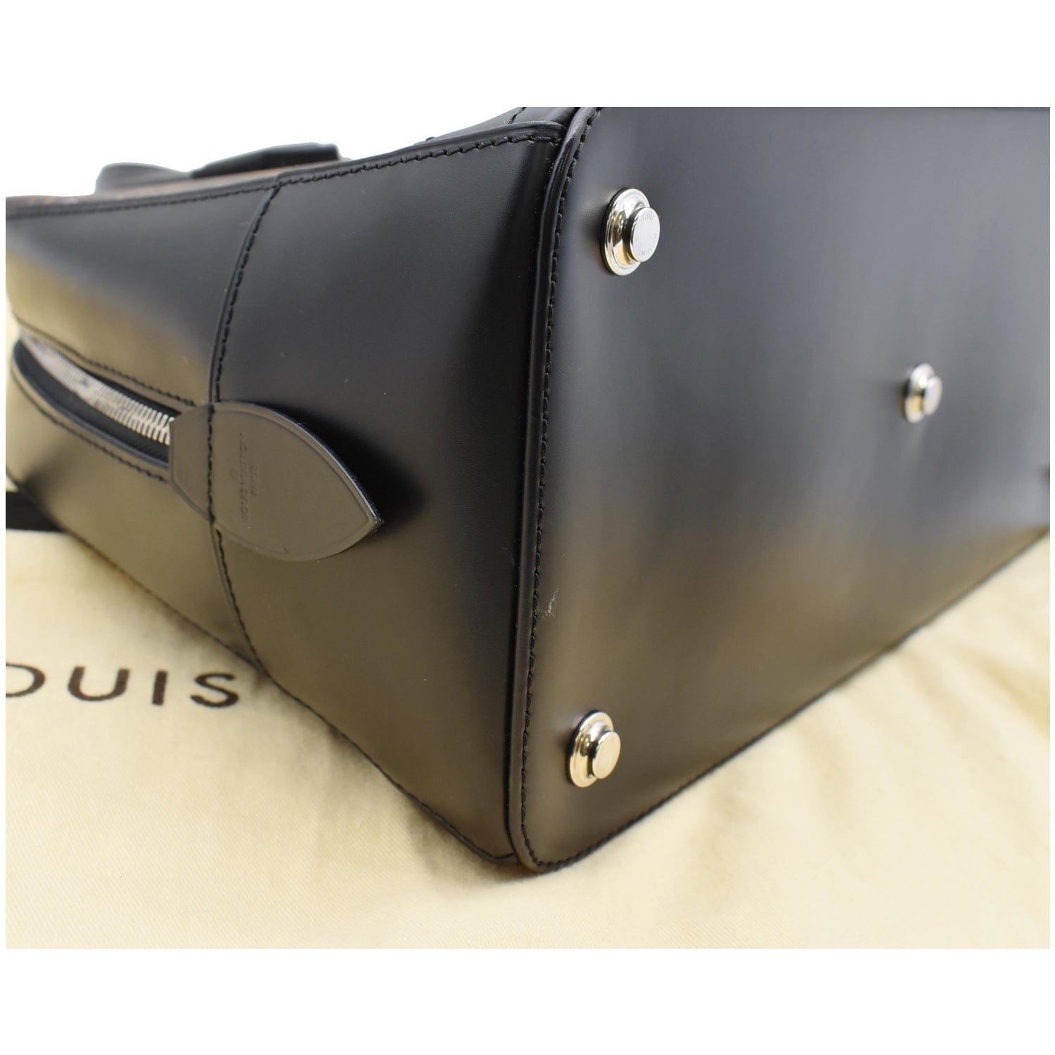 Louis Vuitton Black/Beige Leather Dora PM Bag Louis Vuitton