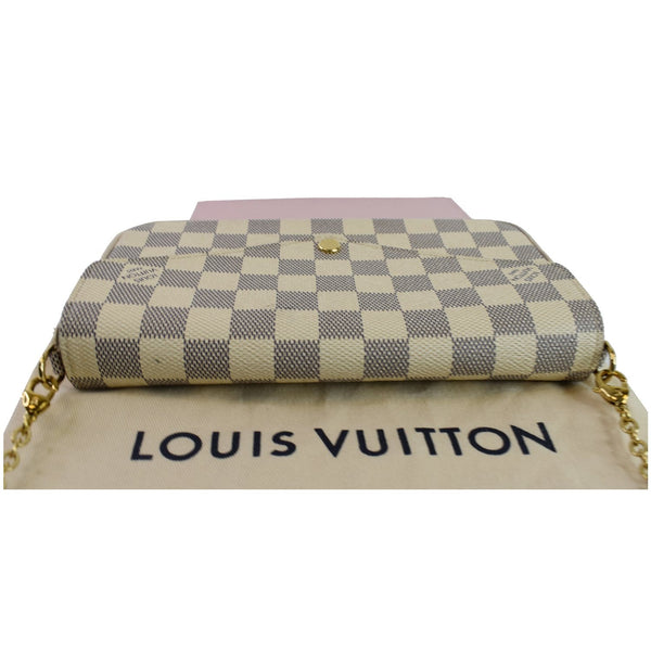 Louis Vuitton Pochette Felicie Damier Azur Bag White