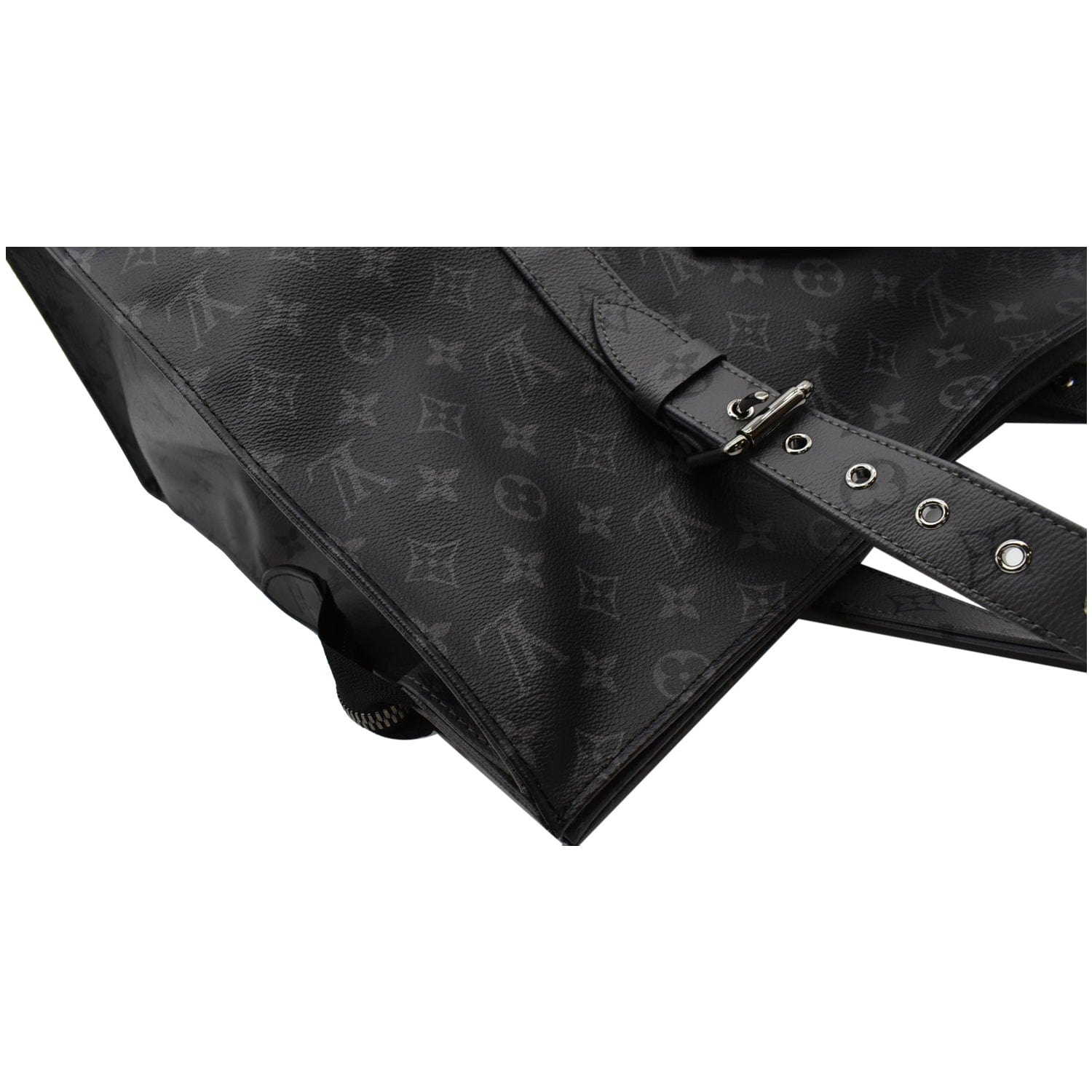 Louis Vuitton Limited Black Monogram Eclipse Cabas Light Drawstring Hobo  38lk324