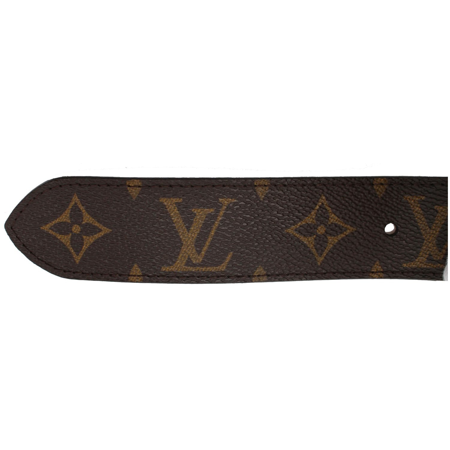 Lv circle leather belt Louis Vuitton Brown size 80 cm in Leather - 31325513