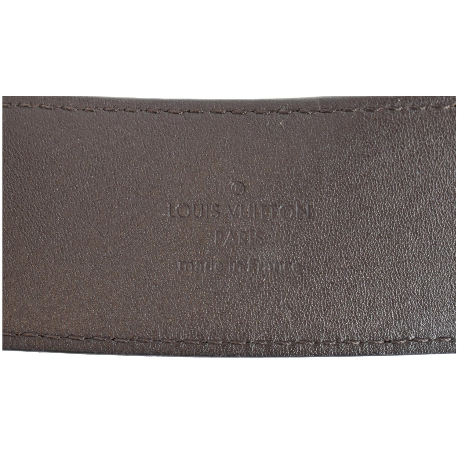Louis Vuitton 75/30 Damier Ebene Belt 3LV325V Leather ref.599156