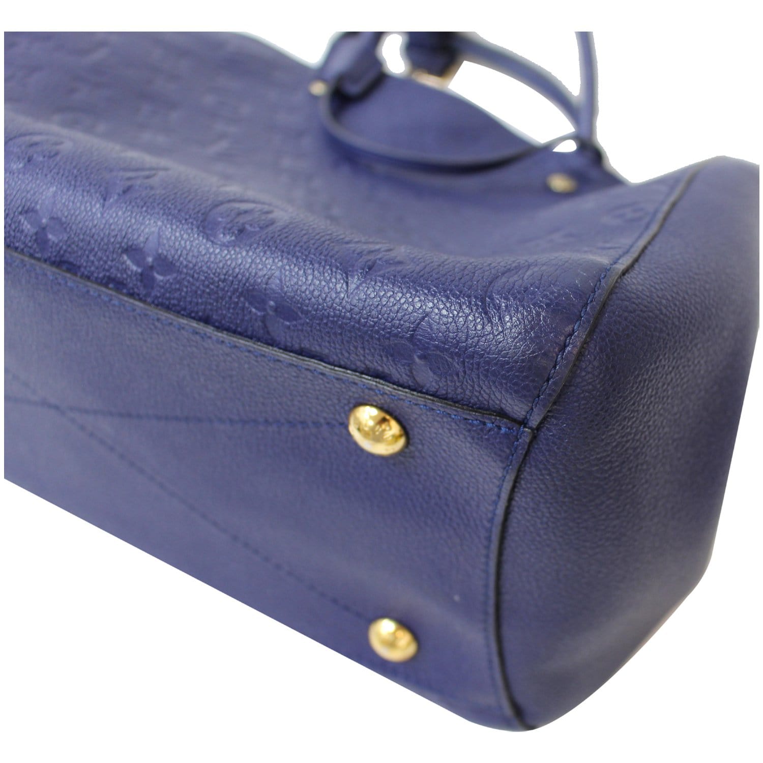 Montaigne leather handbag Louis Vuitton Navy in Leather - 34483932