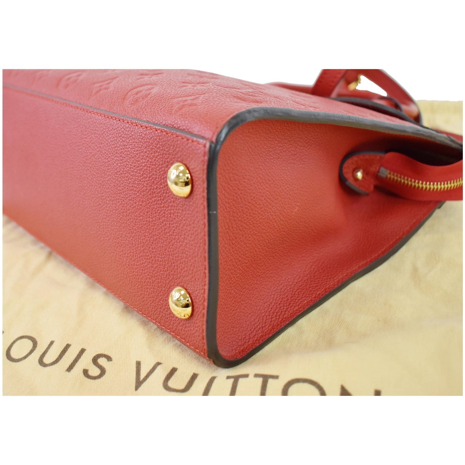 Louis Vuitton Tote Pont Neuf Monogram Empreinte MM Denim in Leather with  Brass - US