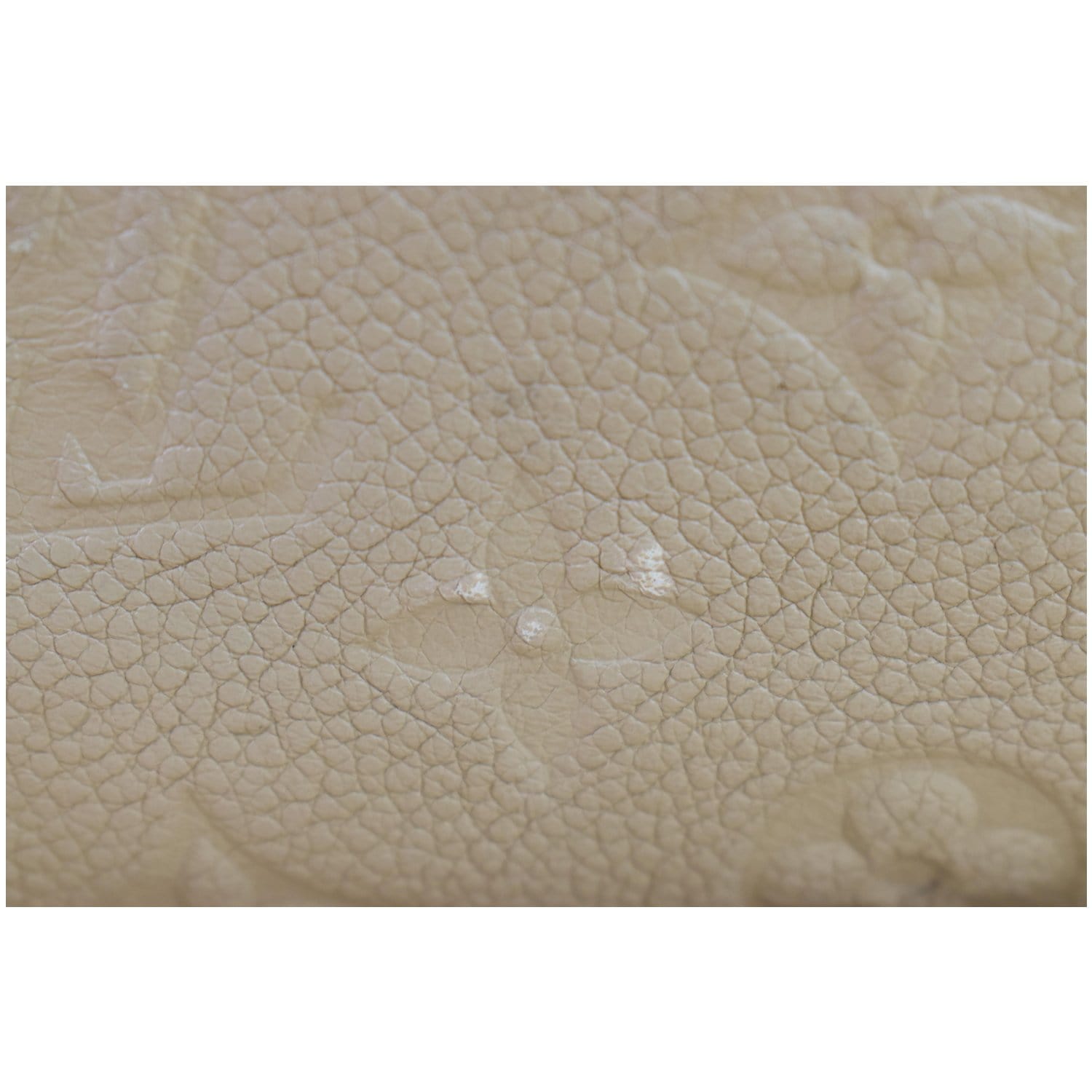 LV Cream Leather Fabric