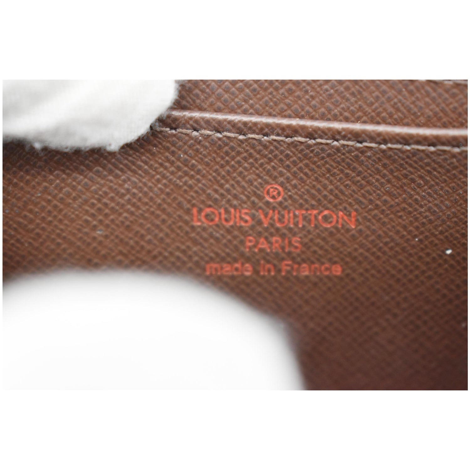 Louis Vuitton Zippy Coin Purse Damier Ebène Vivienne Red in Coated