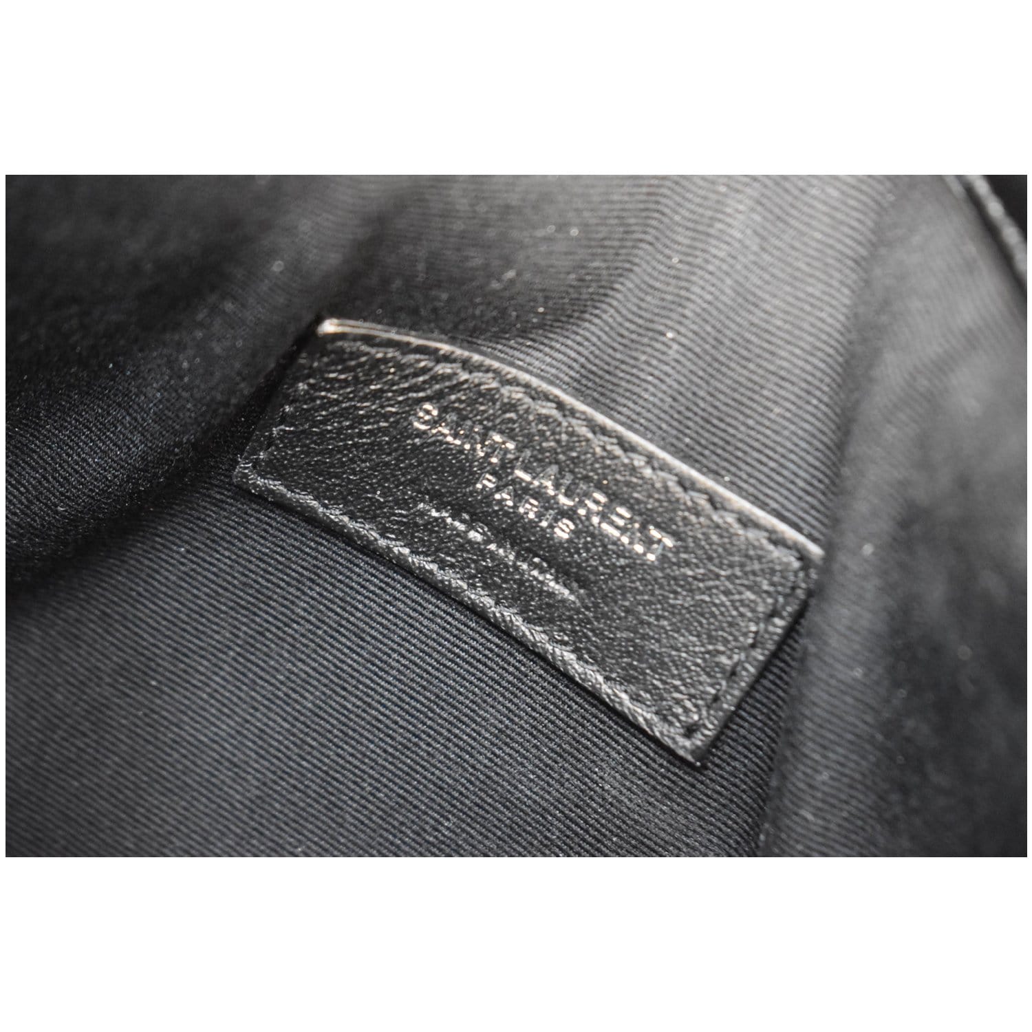 Saint Laurent Grey Leather Uptown Clutch