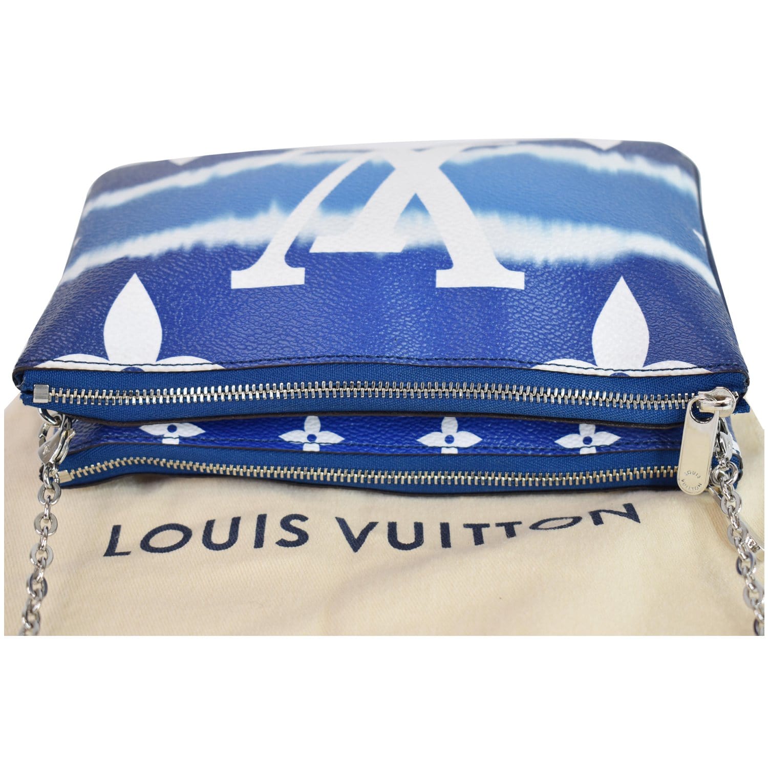 LOUIS VUITTON TOILETRY 26 ESCALE BLUE GIANT MONOGRAM POCHETTE Cosmetic  Clutch