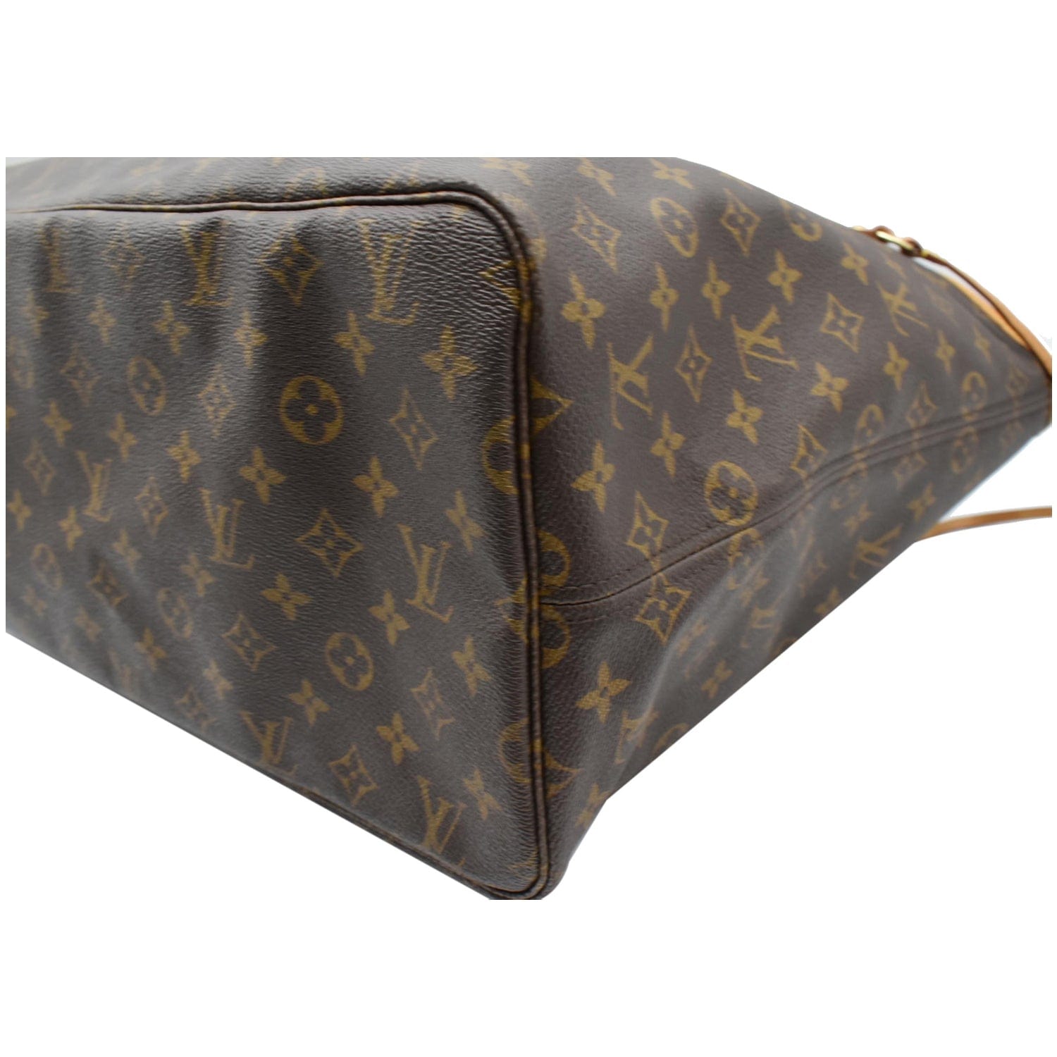 LOUIS VUITTON Neverfull GM Monogram Canvas Tote Bag Brown - 10% Off