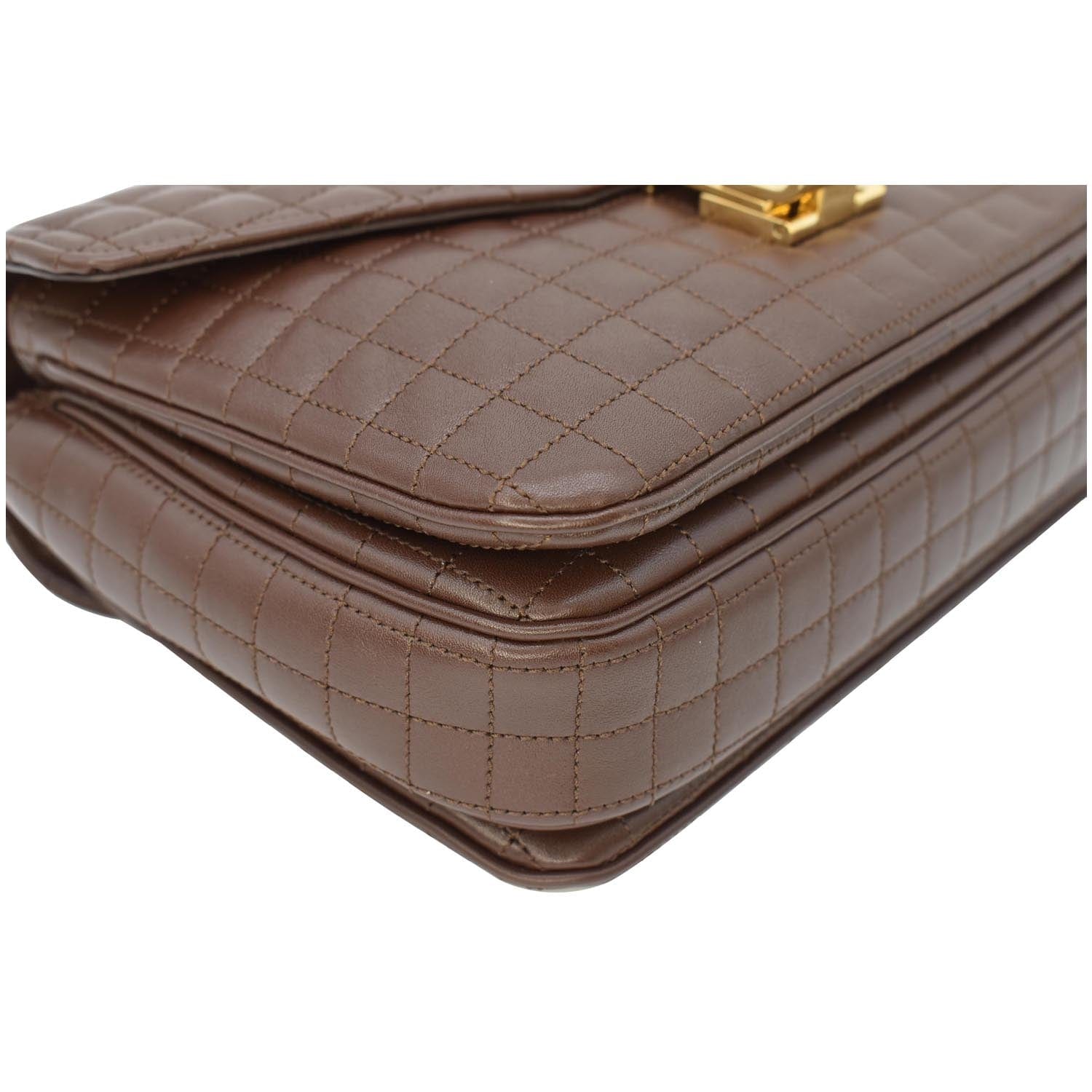 Celine Medium C Quilted Leather Crossbody Bag
