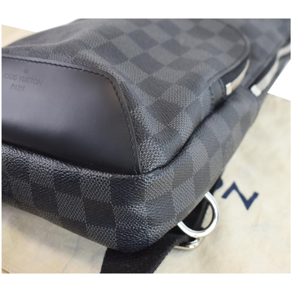 LOUIS VUITTON Avenue Sling Damier Graphite Crossbody Bag Black