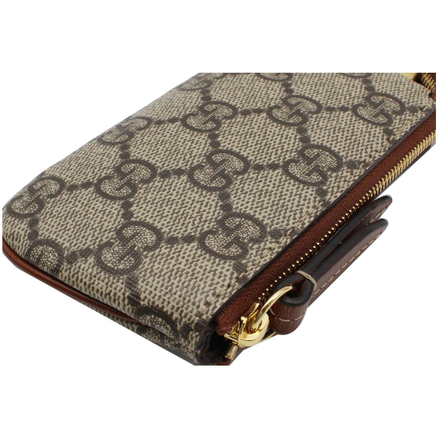 Ophidia GG key pouch in Beige Guccissima Leather