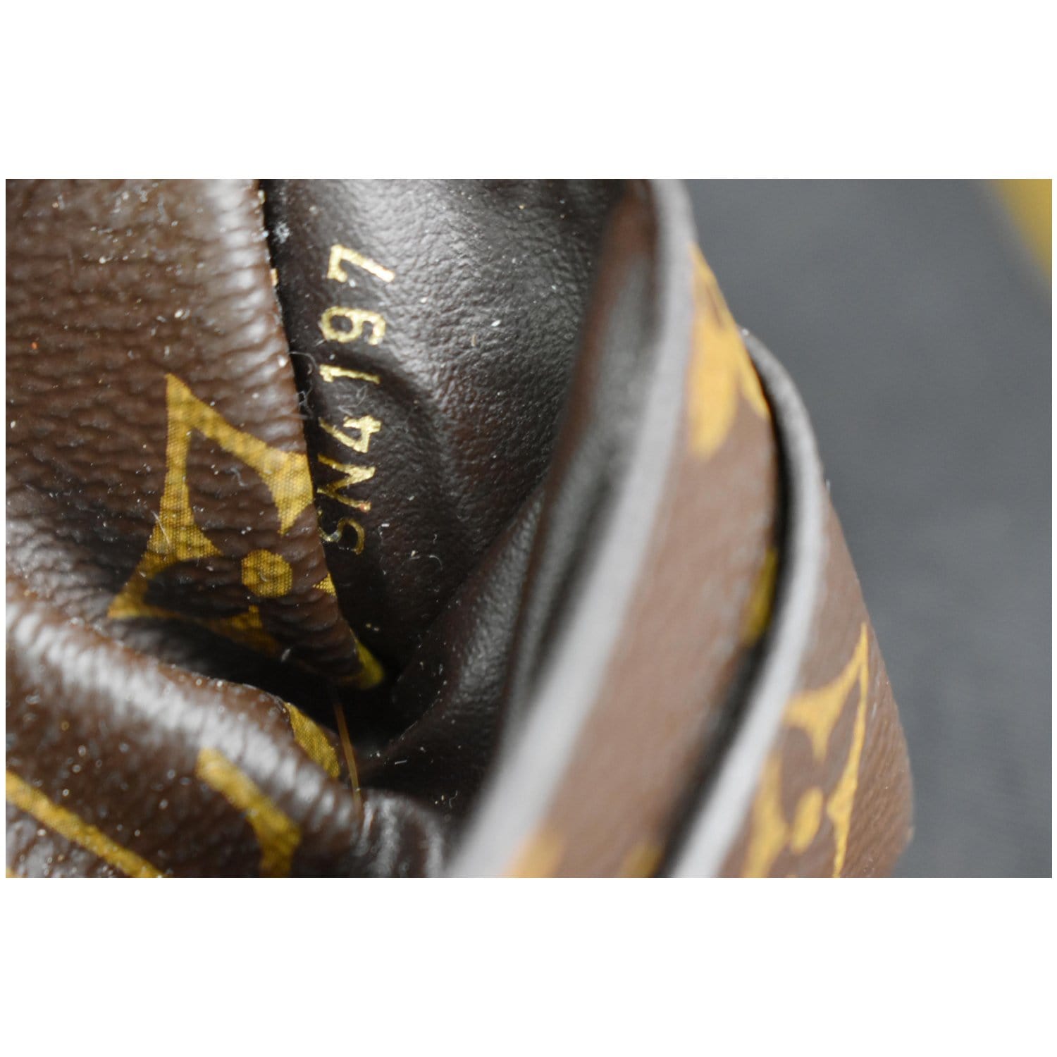 Louis Vuitton PALLAS Monogram canvas calf leather M41064 Black