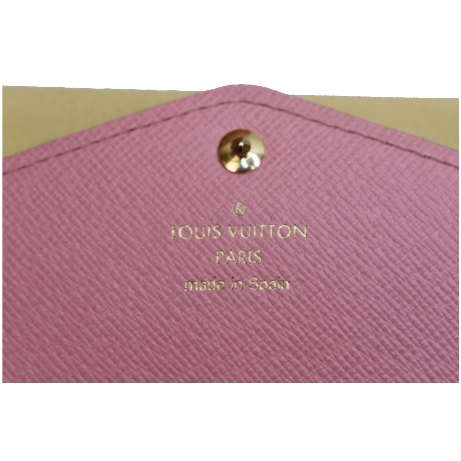 Louis Vuitton Sarah Wallet, Black Jungle, Preowned in Box WA001