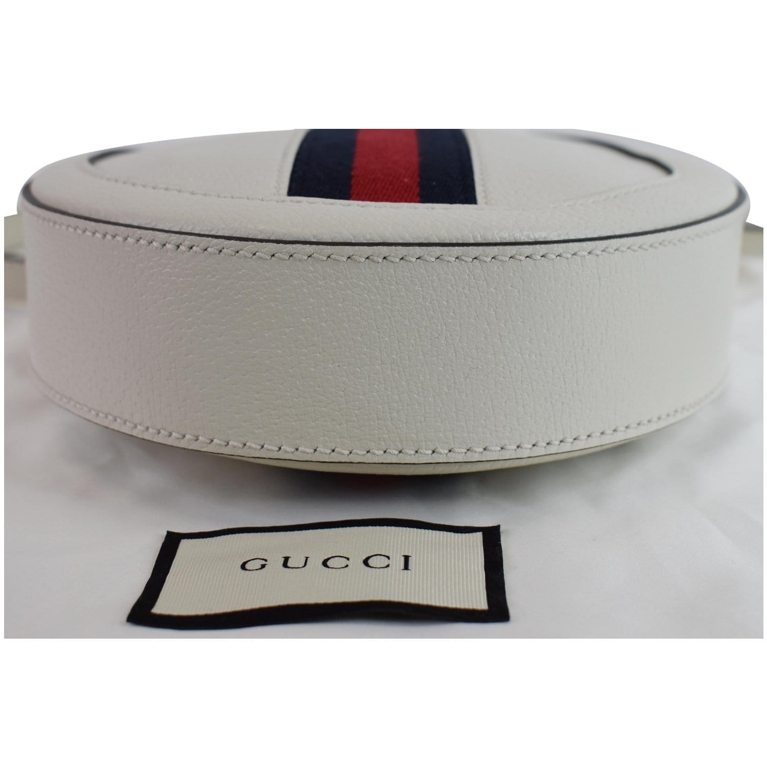 Gucci Ophidia Mini Shoulder Bag with Web in White –