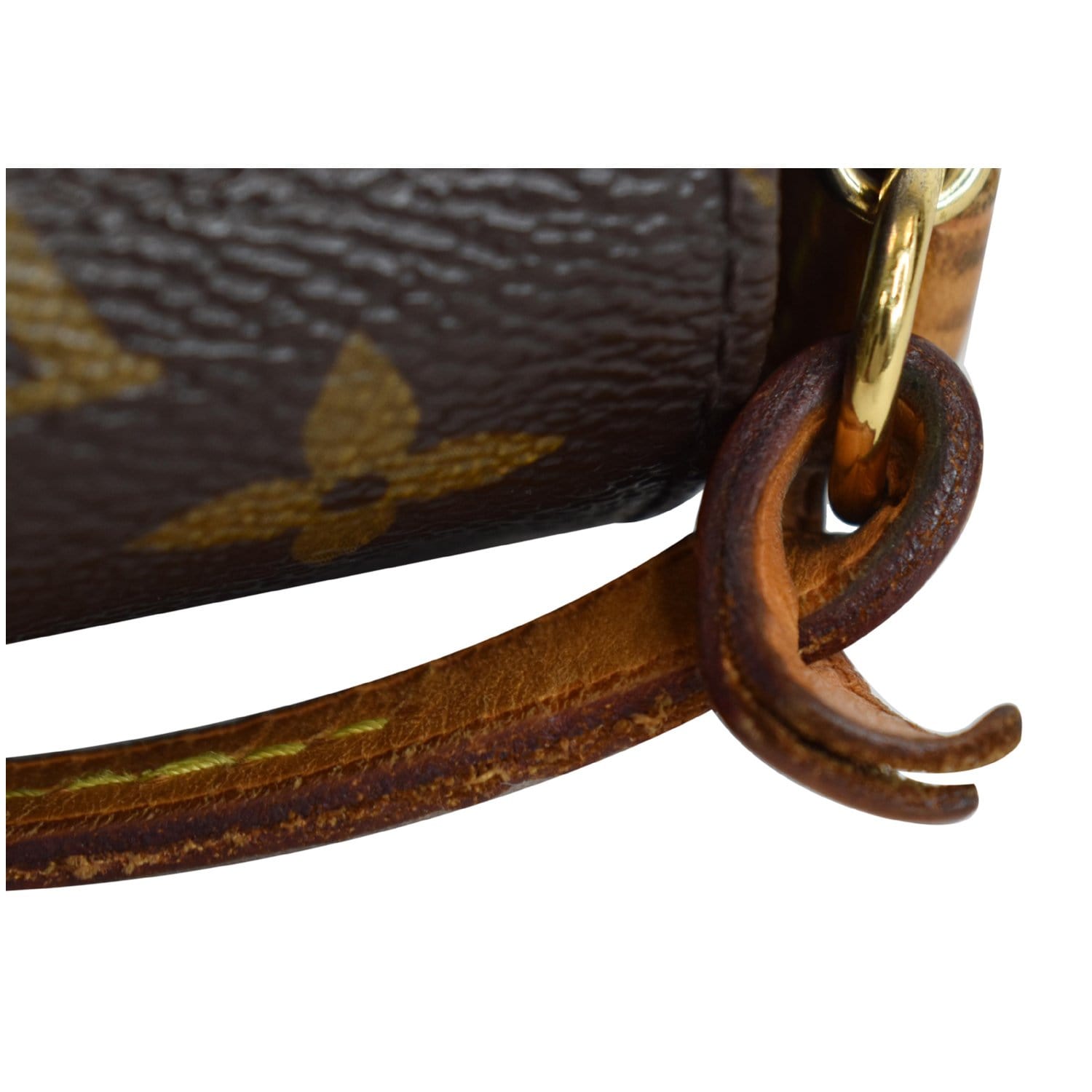 Louis Vuitton Resume/ portfolio Monogram Pouch Brown Canvas with strap
