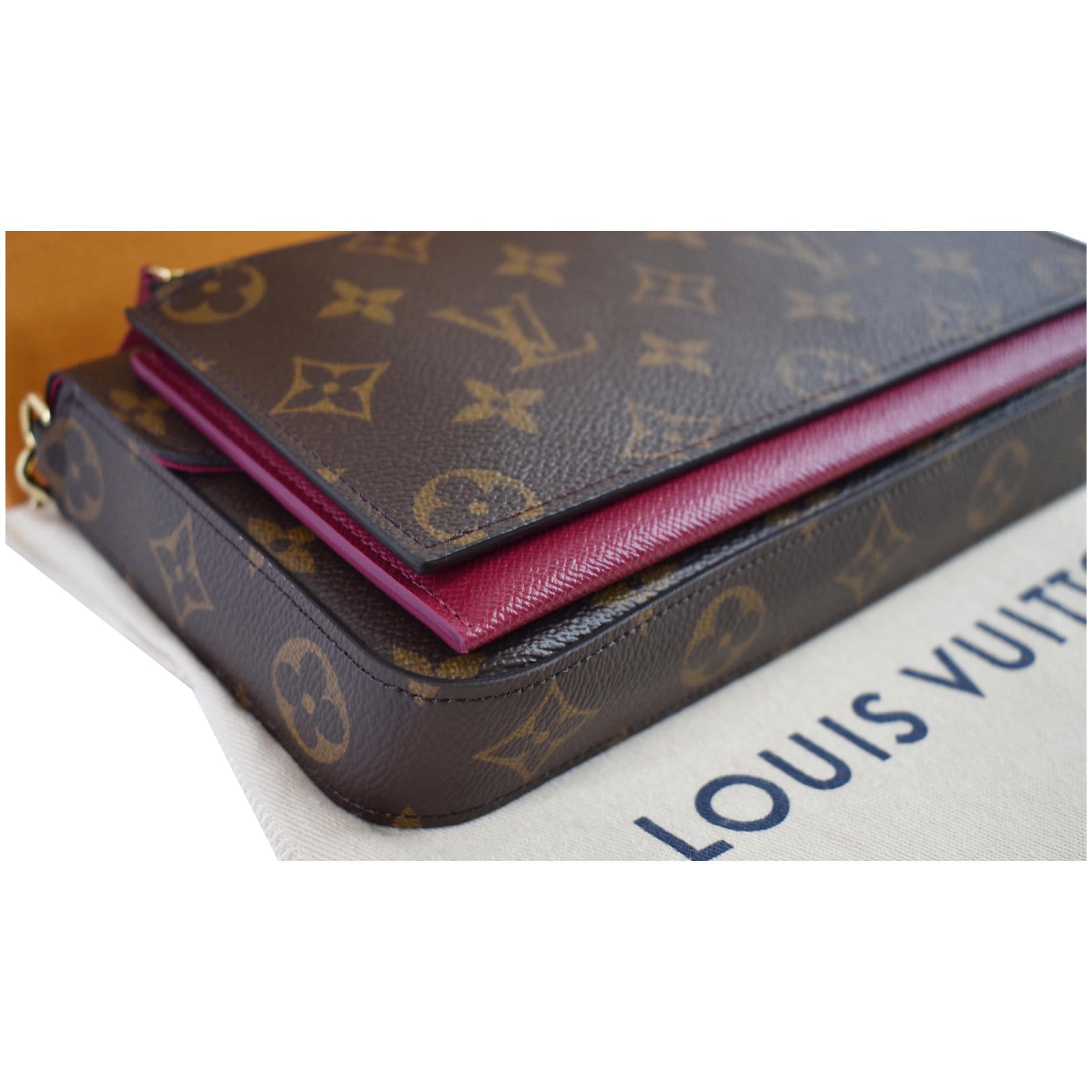 Louis Vuitton Pochette Felicie With Inserts Brown Damier Ébène Canvas Cross  Body Bag