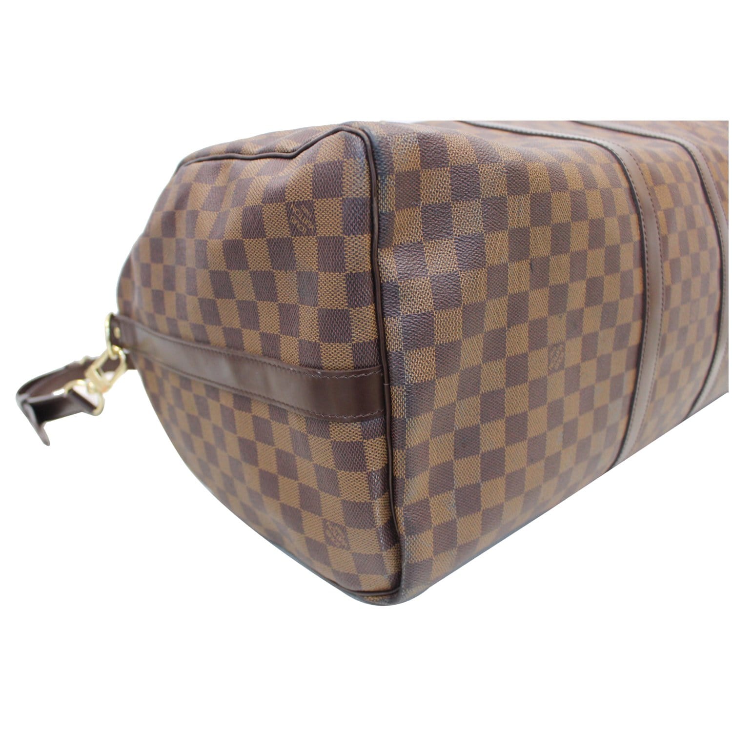 Louis Vuitton Keepall 55 Bandouliere Damier Ebene Canvas Preowned