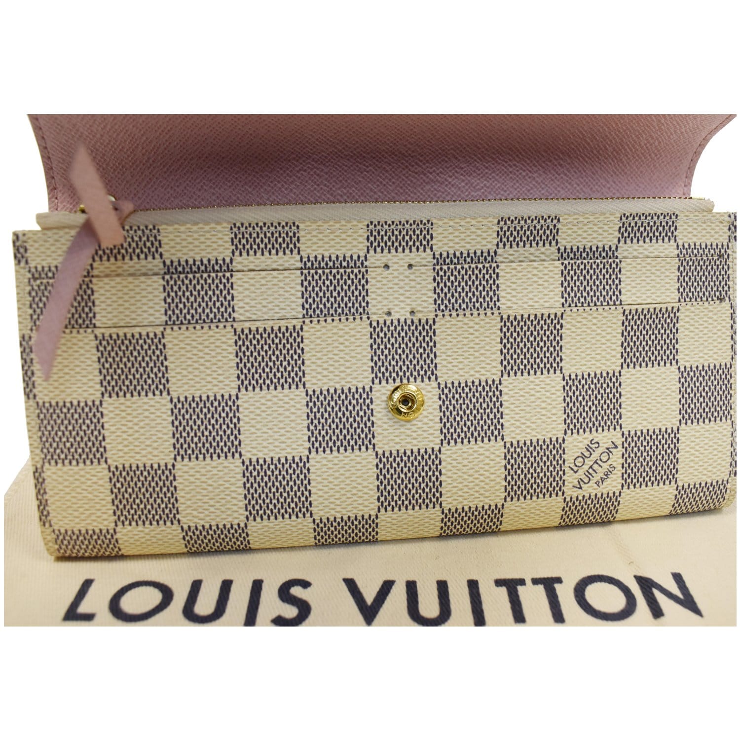 Emilie leather wallet Louis Vuitton White in Leather - 22154103