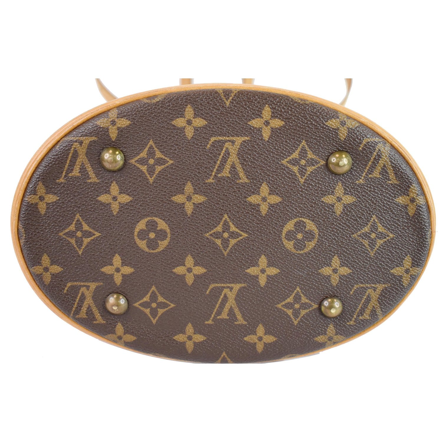 Bucket cloth handbag Louis Vuitton Brown in Cloth - 35855812