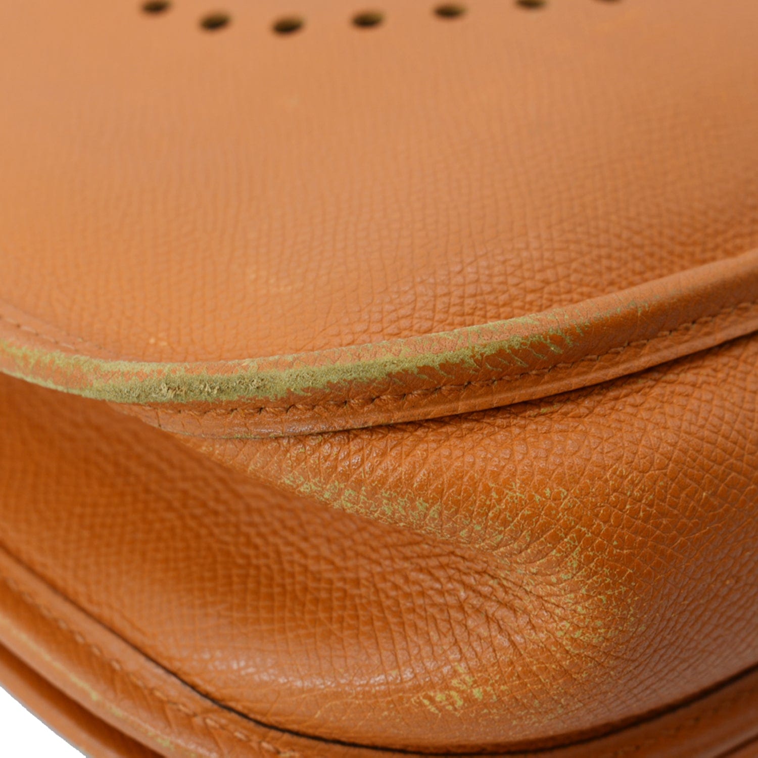 Authentic! Hermes Evelyne Orange Brown Epsom Leather GM Handbag Purse -  Ruby Lane