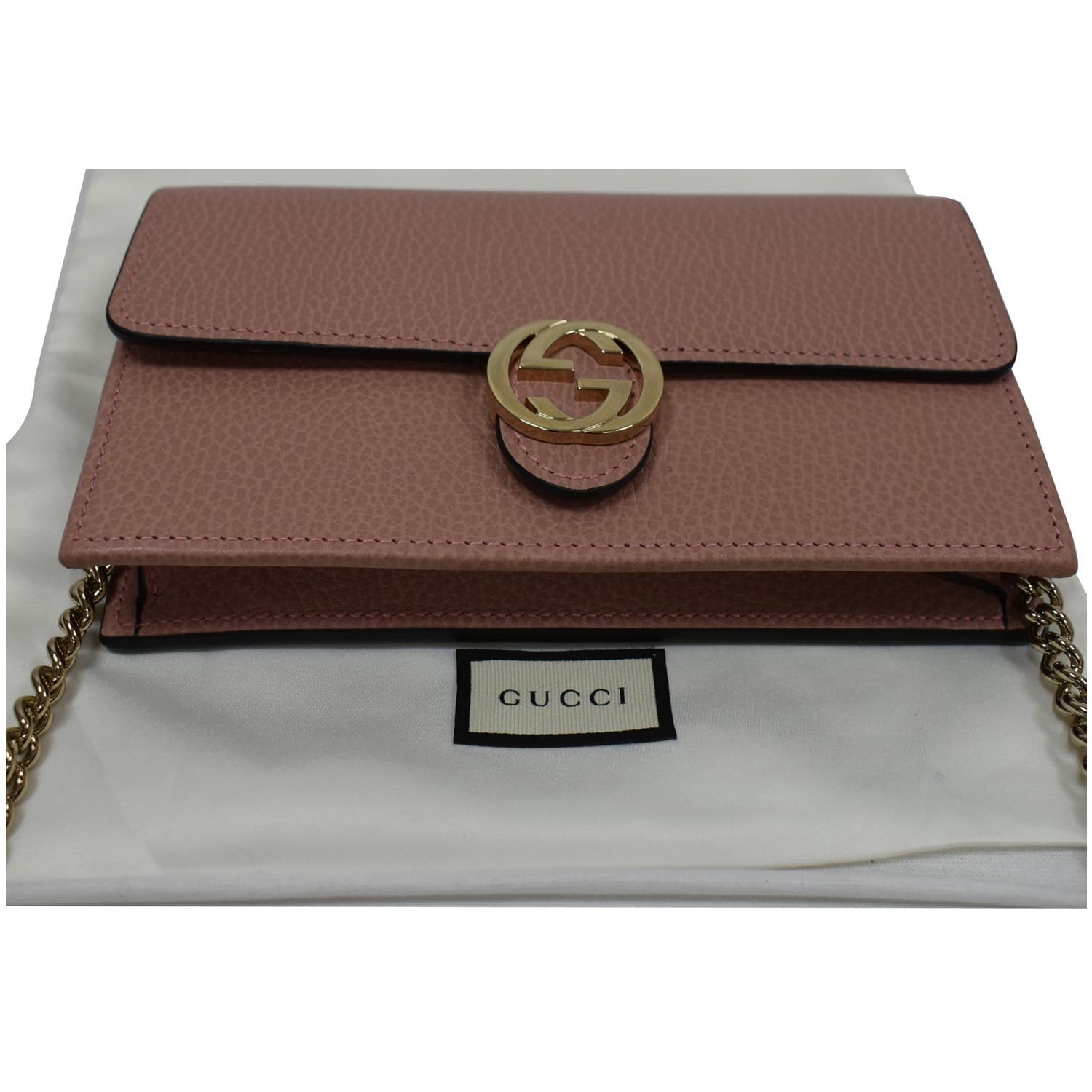 Gucci Interlocking Dollar Wallet on Chain Review 