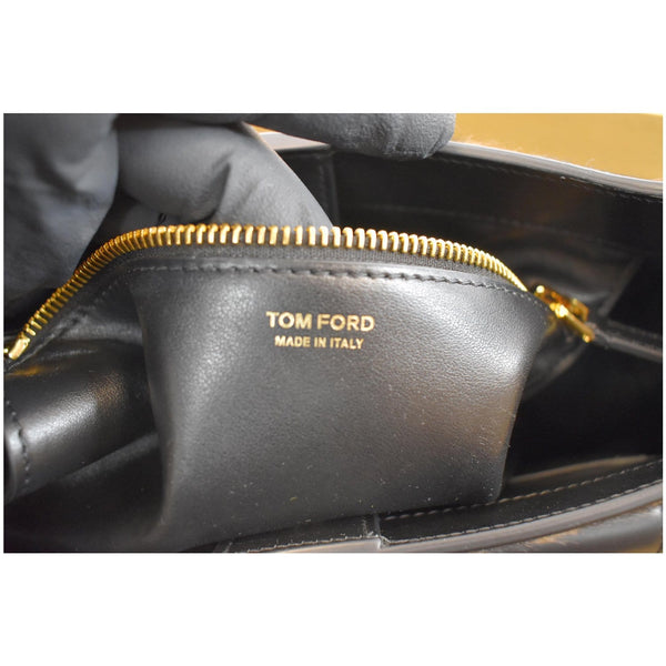 TOM FORD T-Twist Medium Calf Hair Crossbody Bag Leopard-Print