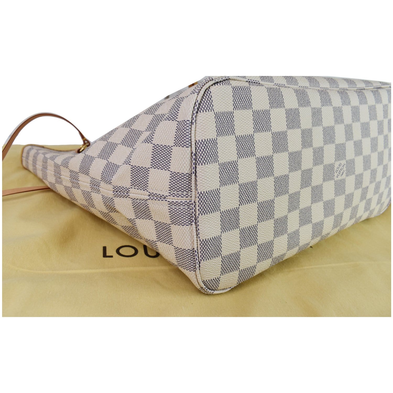 N40471 Louis Vuitton Damier Azur Neverfull MM Tote Bag