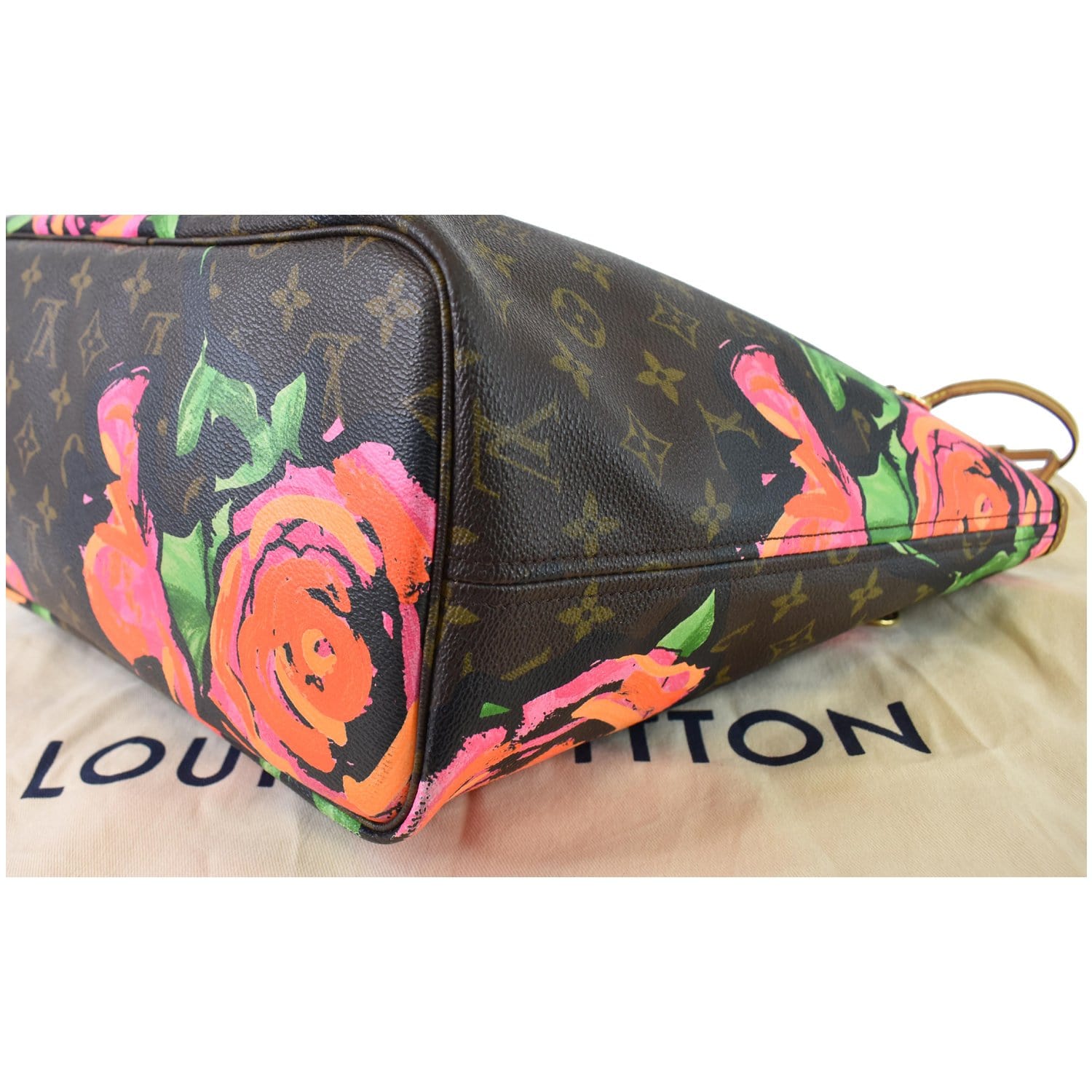 Louis Vuitton, Brown and Pink Canvas Limited Edition Neverfull Roses MM in  Monogram Roses Canvas with Golden Brass Hardware (2009)