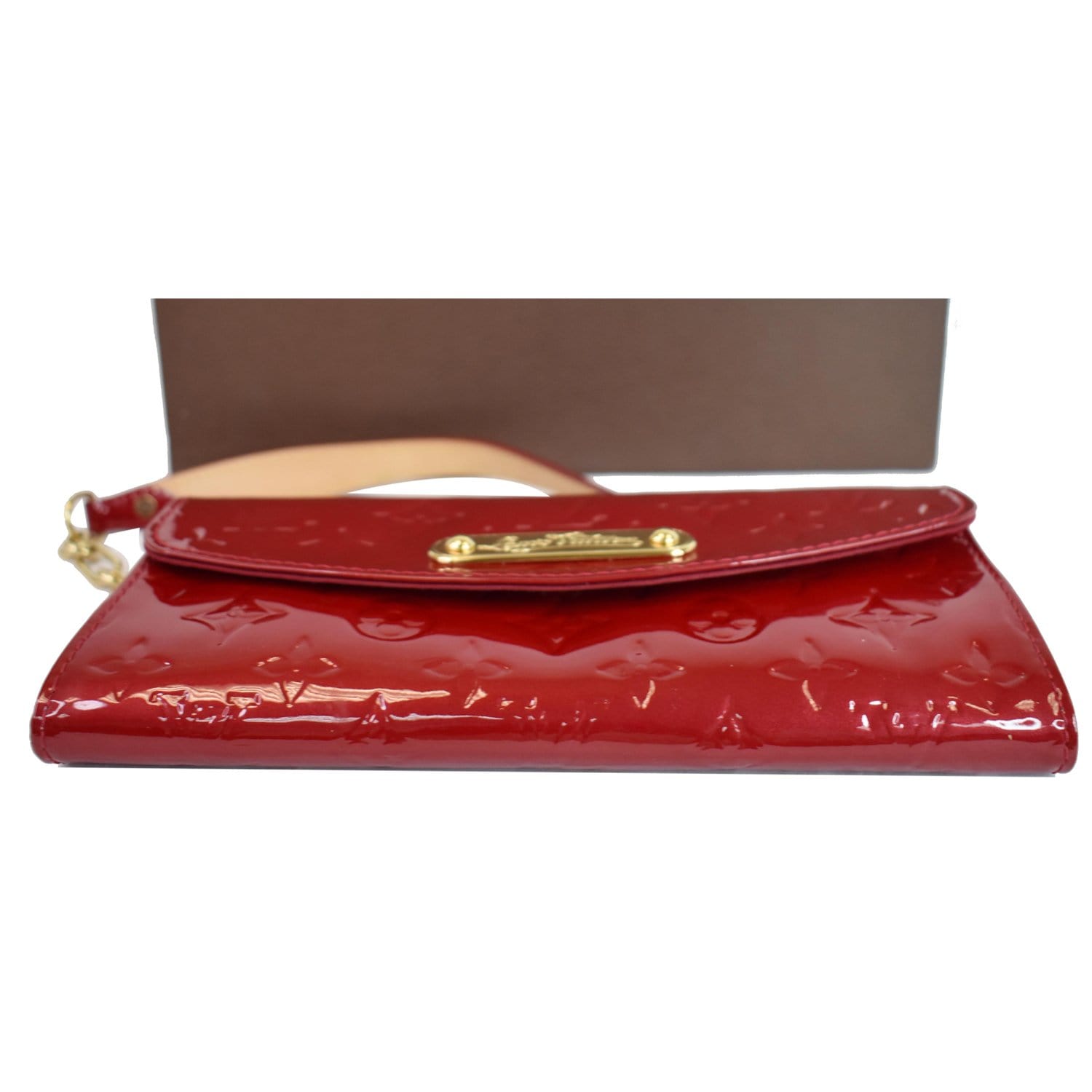 Louis Vuitton Sunset Boulevard Handbag Monogram Vernis Red