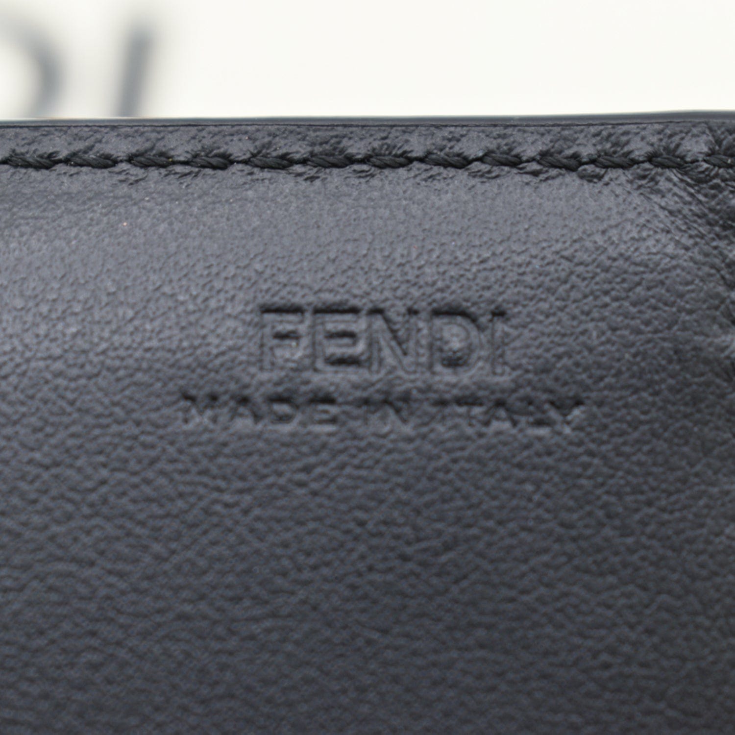 Fendi Monster Eyes Calfskin Wallet on A Chain