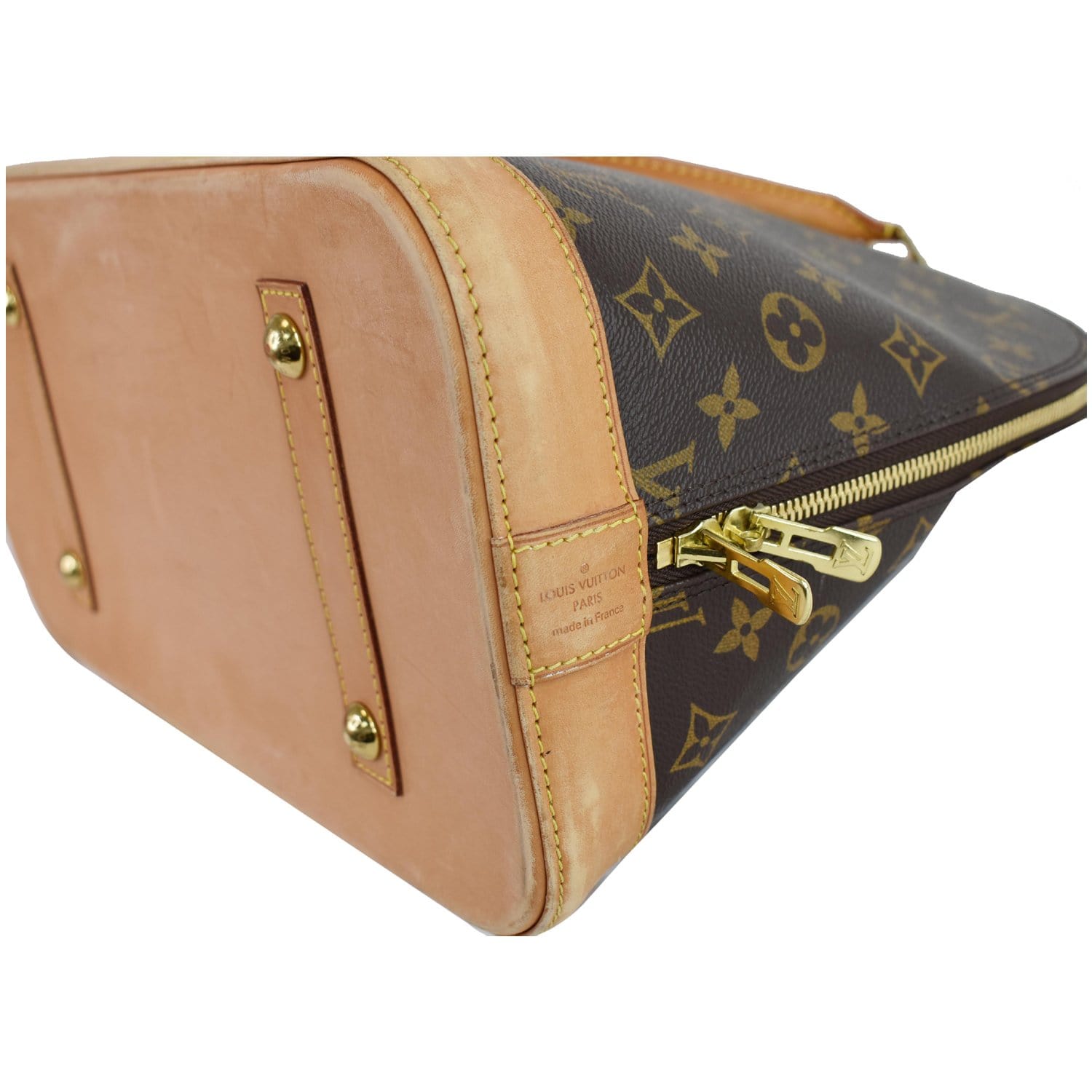 Louis Vuitton, Bags, 57262g V Louis Vuitton Satchel Bag Alma Brown  Monogram