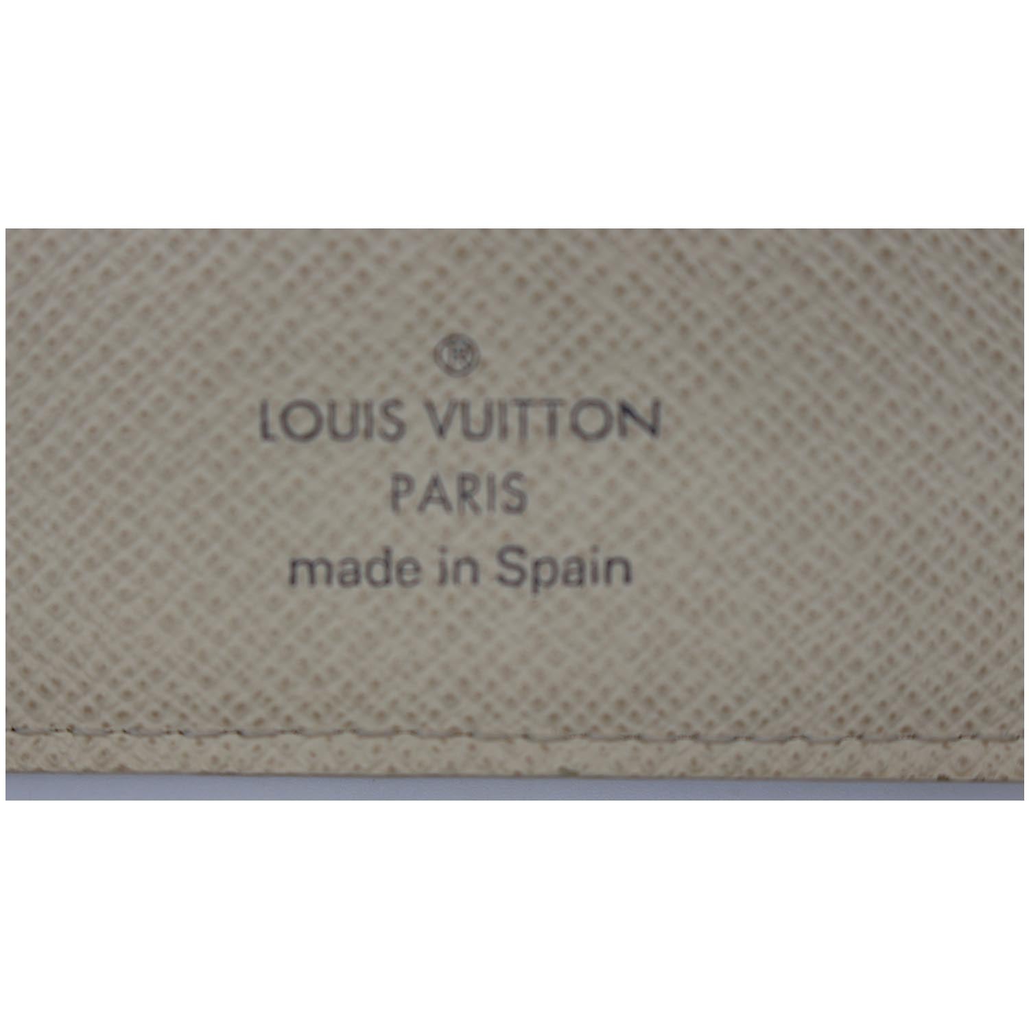Authentic Louis Vuitton Damier Azur Canvas Leather Insolite Wallet CA4192