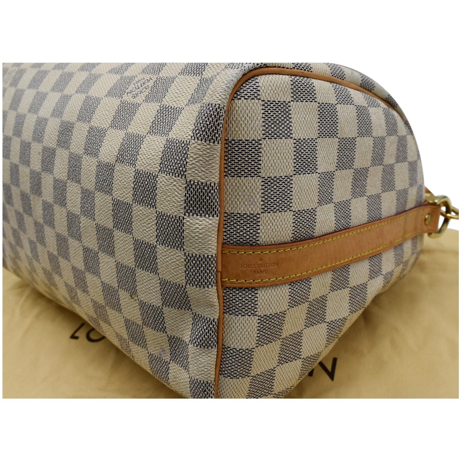Louis Vuitton Damier Azur Speedy Bandouliere 30 Handbag Shoulder Bag N