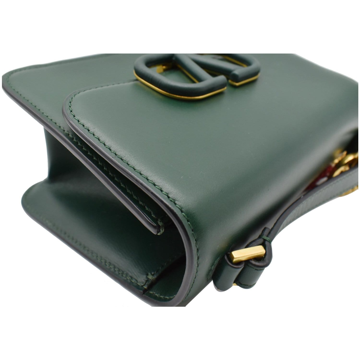 2019 Valentino VSLING Shoulder Bag in Green Leather [0007C