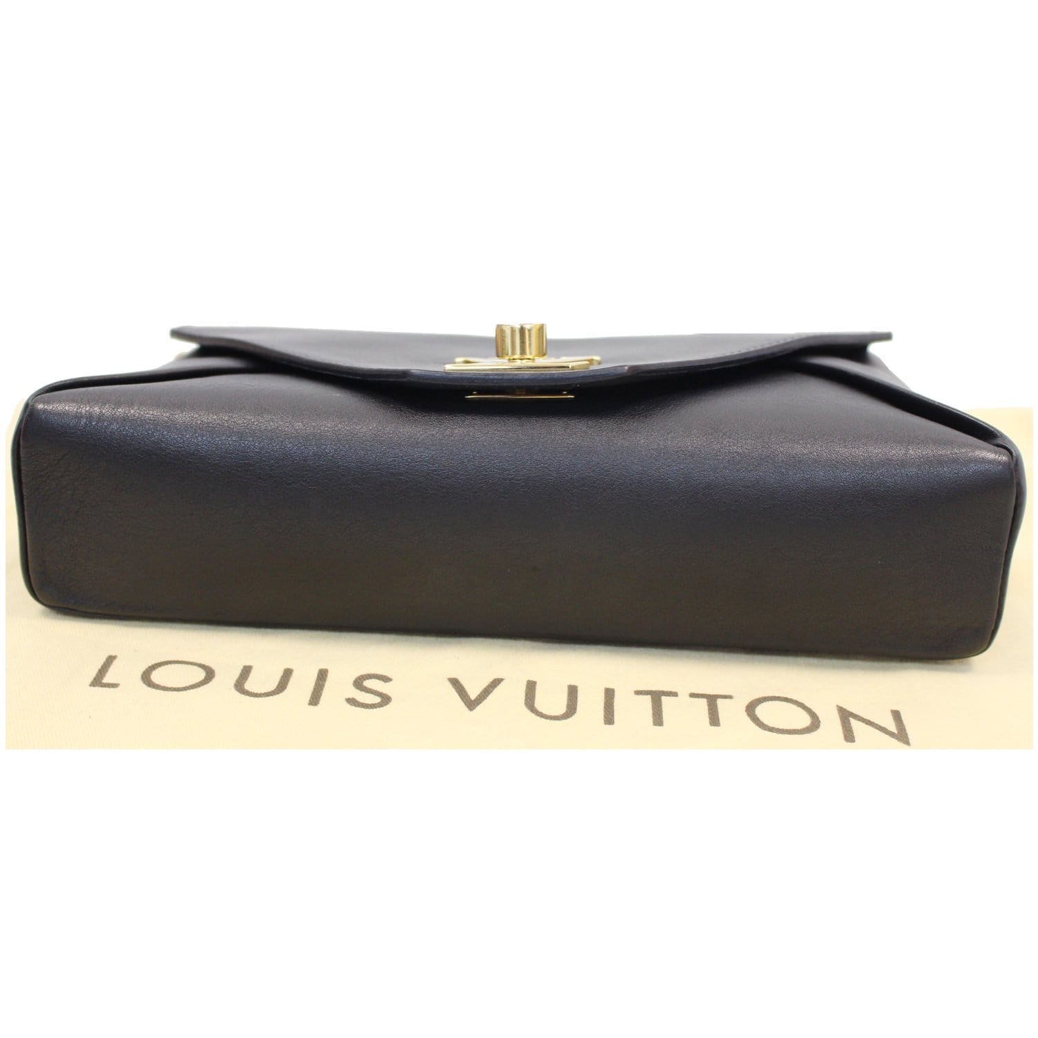 Louis Vuitton Black Calfskin Love Note Bag Gold Hardware, 2017