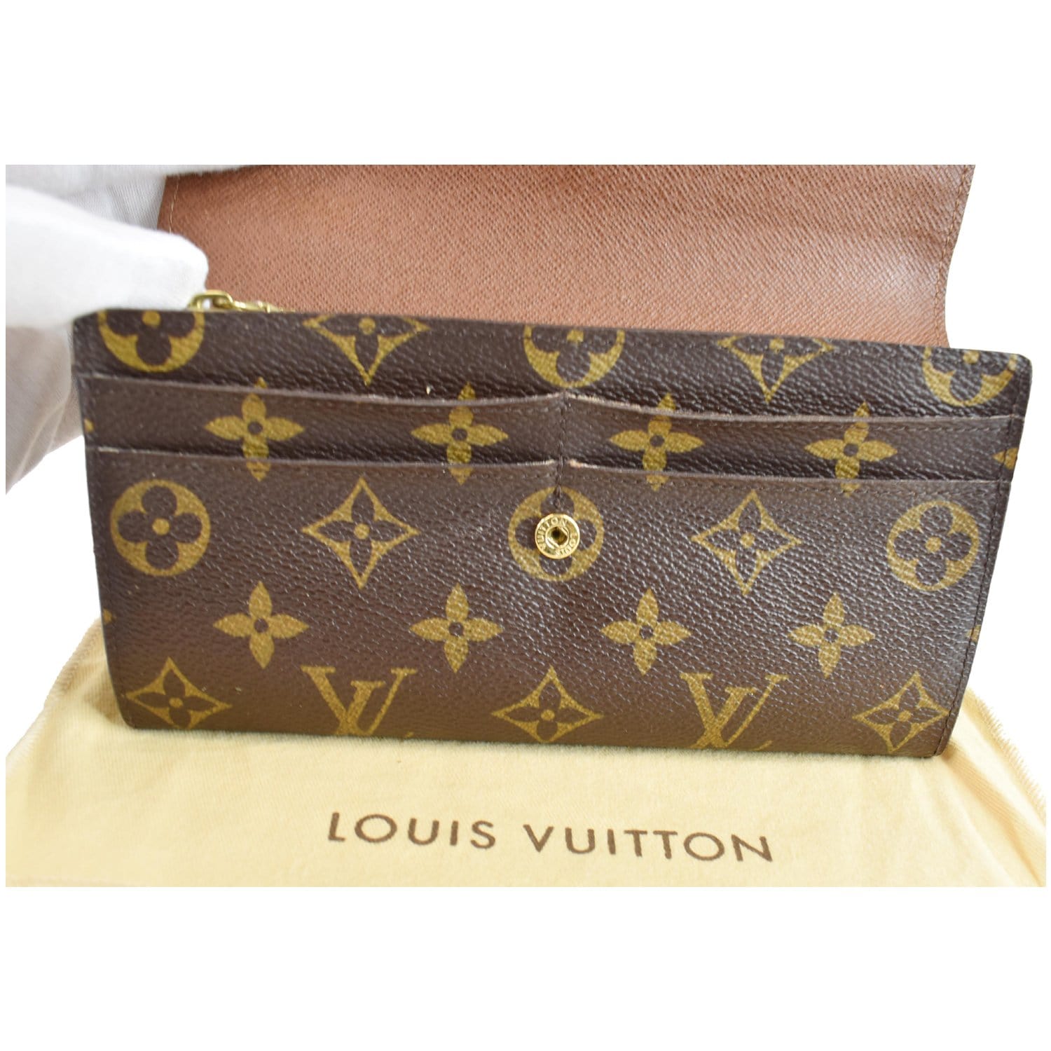 LOUIS VUITTON Monogram Sarah Wallet 45085