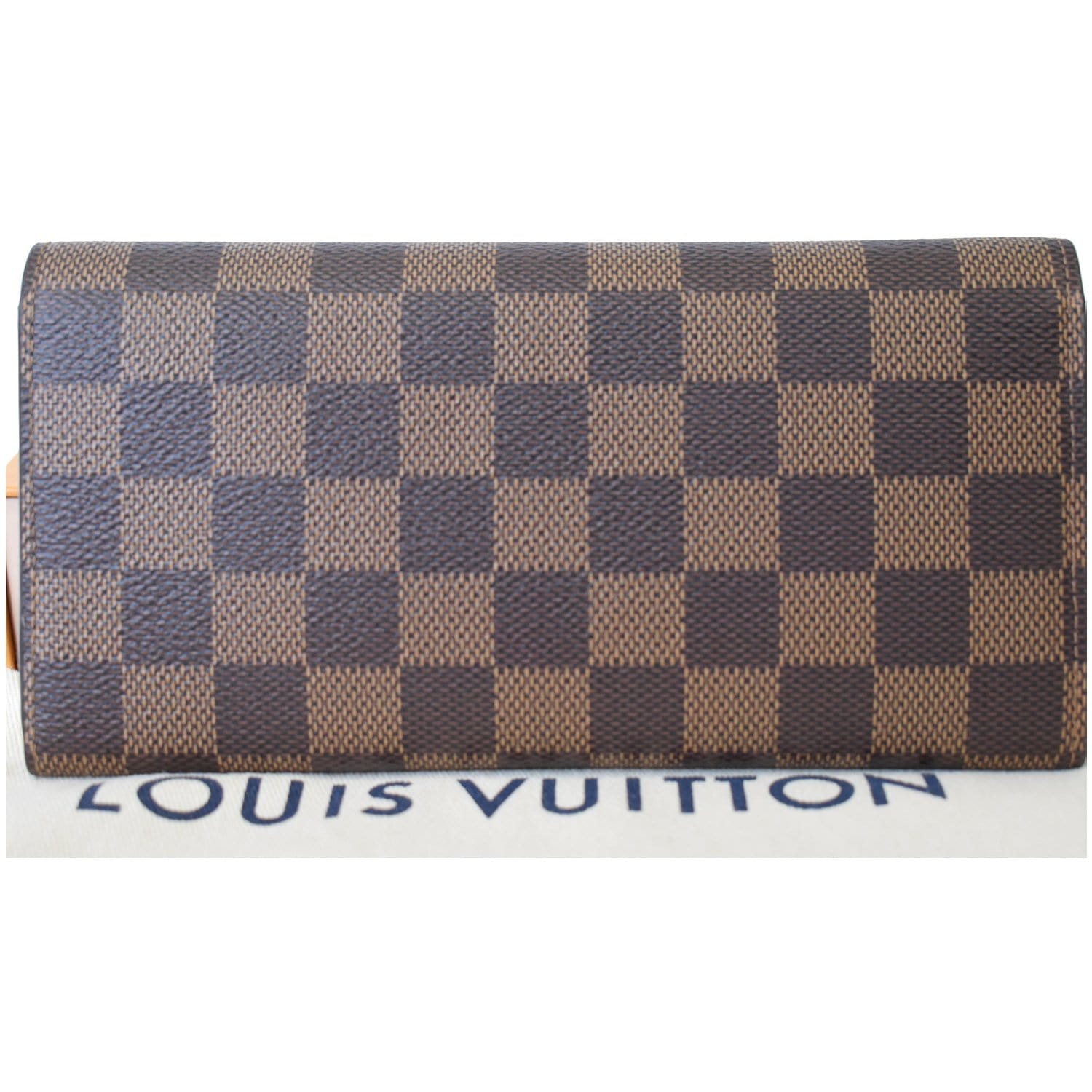 Louis Vuitton Damier Ebene Pattern Coated Canvas Sarah Wallet - Brown  Wallets, Accessories - LOU757157