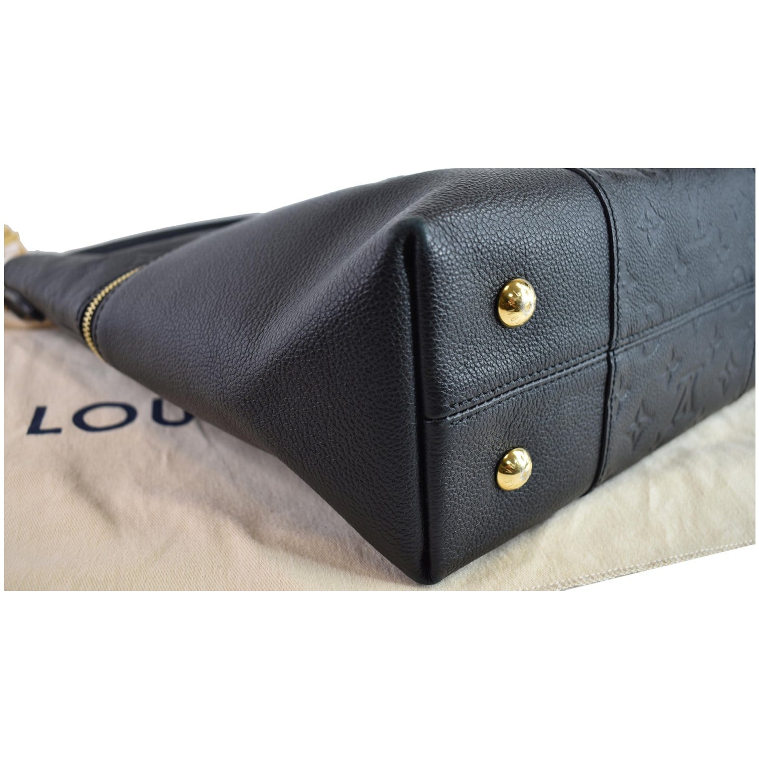 Louis Vuitton Black Monogram Empreinte Leather Melie Bag - Yoogi's