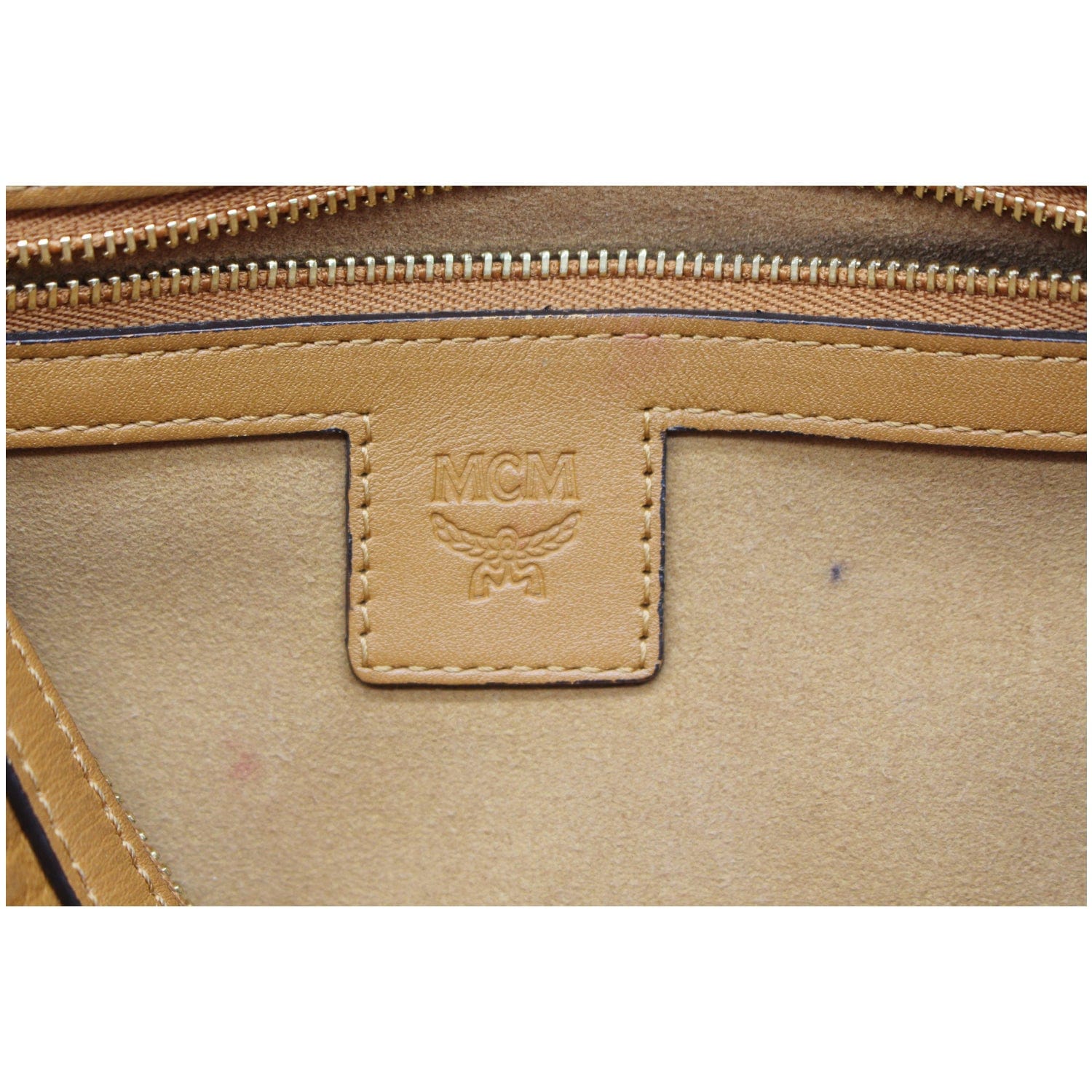 Boston leather handbag MCM Orange in Leather - 34726130