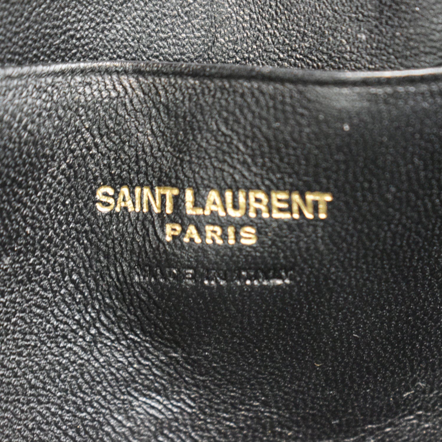 Saint Laurent Lou Shoulder Bag Matelasse Mini Black in Calfskin