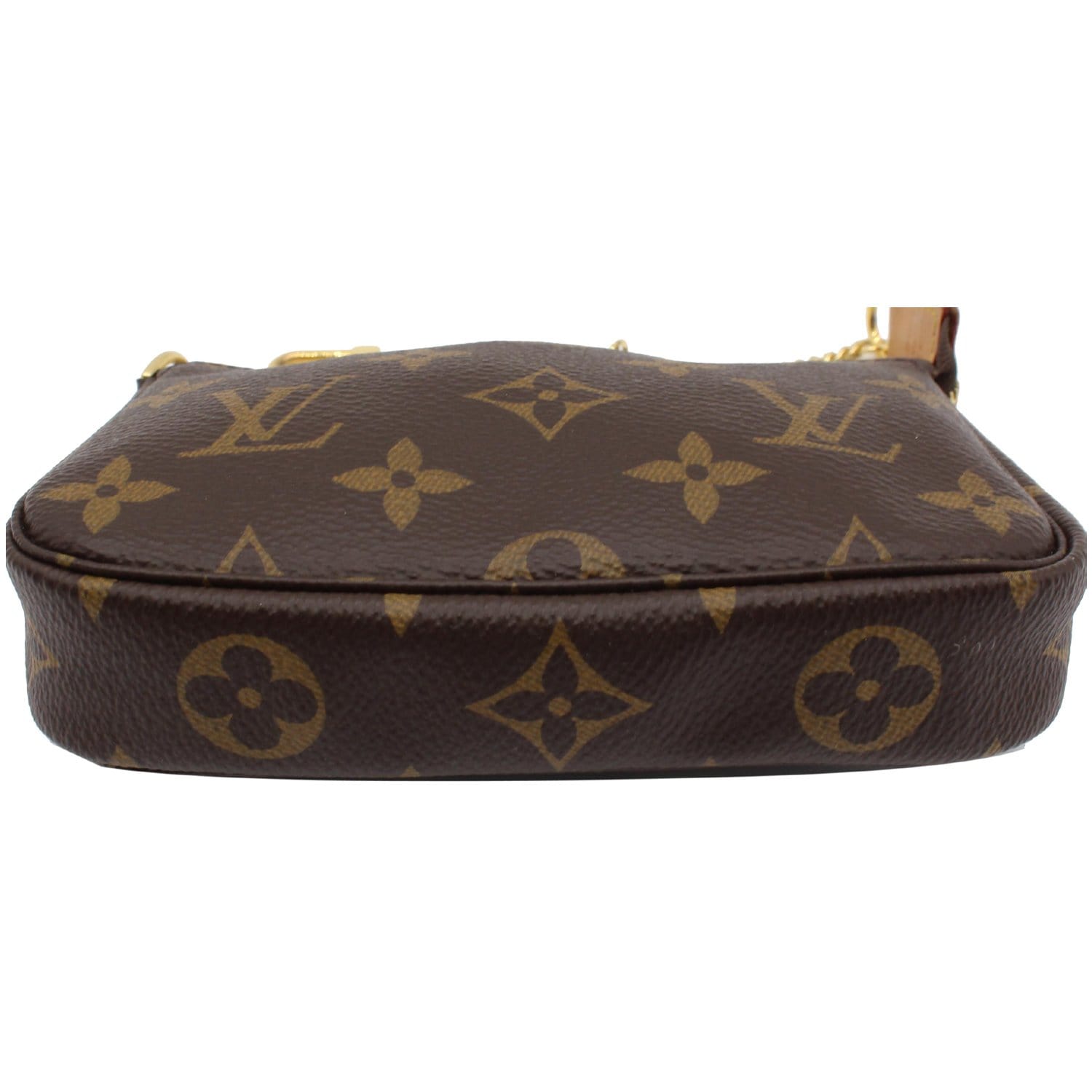 Pochette accessoire leather mini bag Louis Vuitton Brown in Leather -  20026684