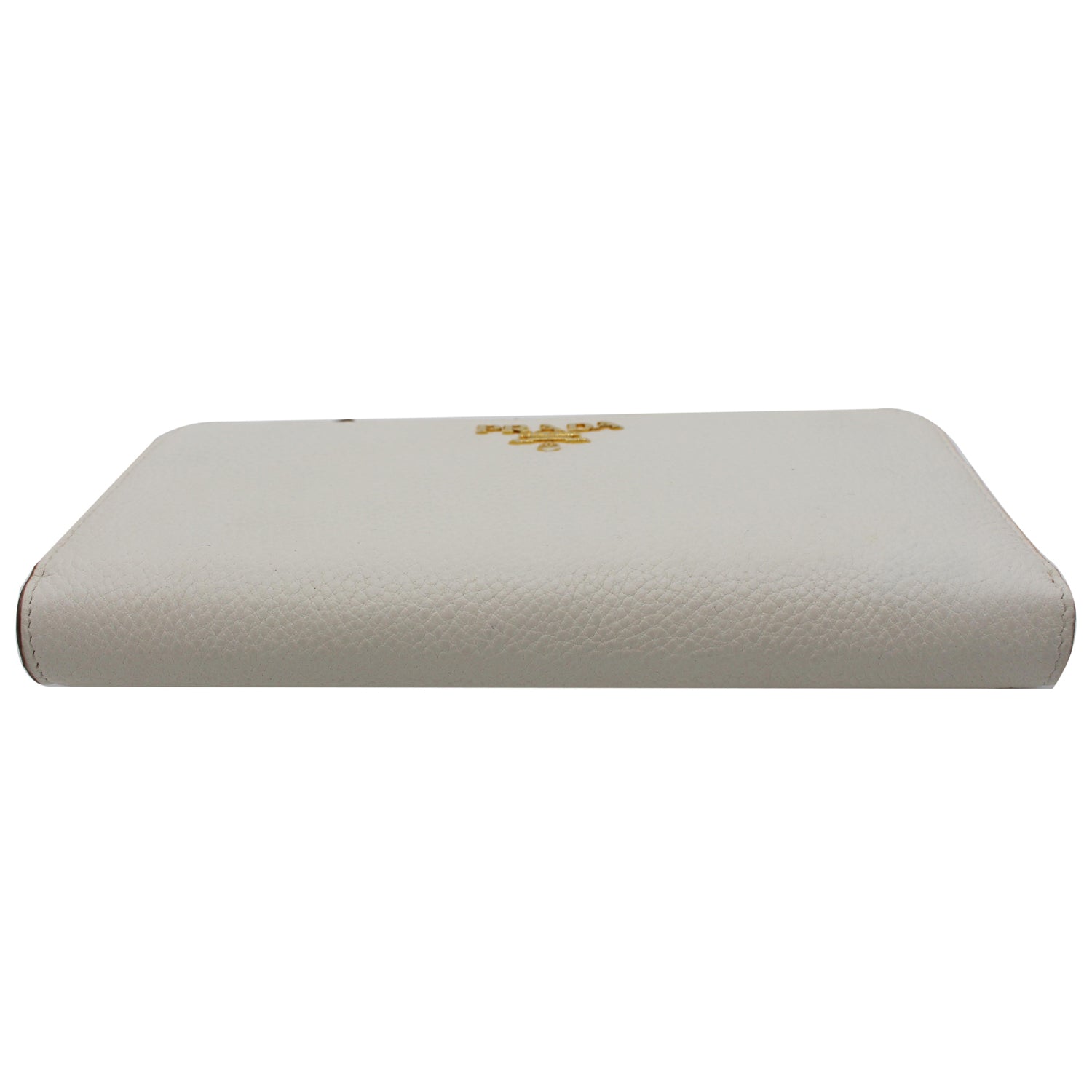 PRADA Saffiano Leather Long Wallet White - 15% OFF