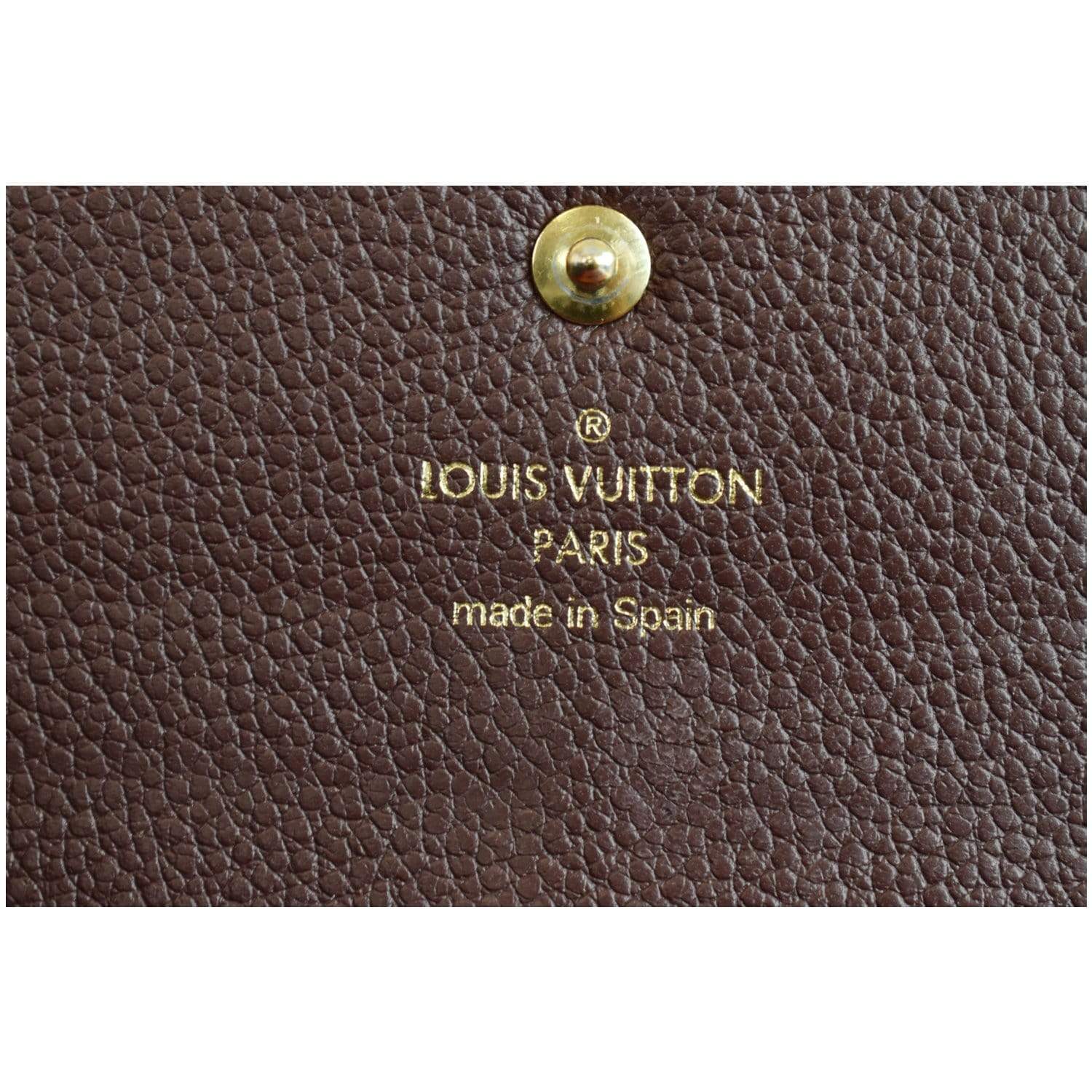 M63918 Louis Vuitton 2019 Monogram Empreinte Emilie Wallet-Marine Rouge