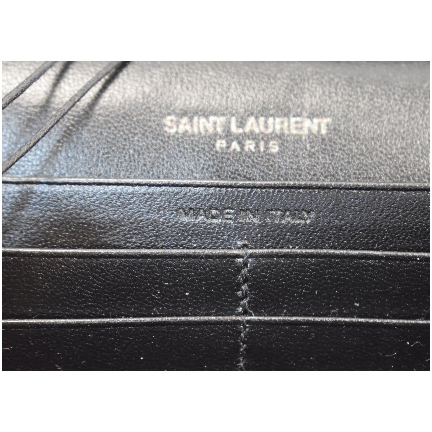 Saint Laurent Wallet on Chain Monogram Kate Monogram Ysl Black Patent -  MyDesignerly