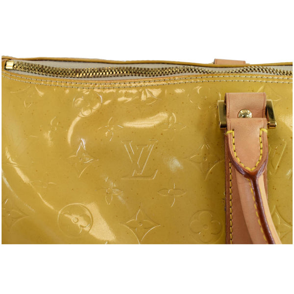 LOUIS VUITTON Keepall 45 Vernis Travel Bag Yellow