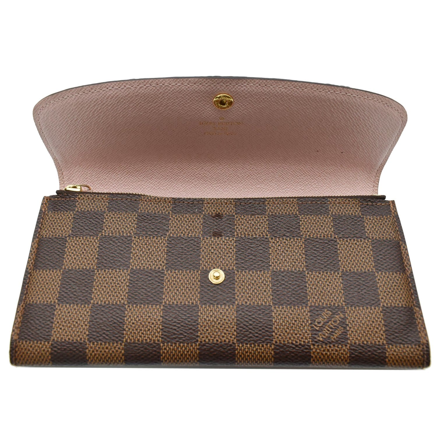 Emilie cloth wallet Louis Vuitton Brown in Cloth - 22358194